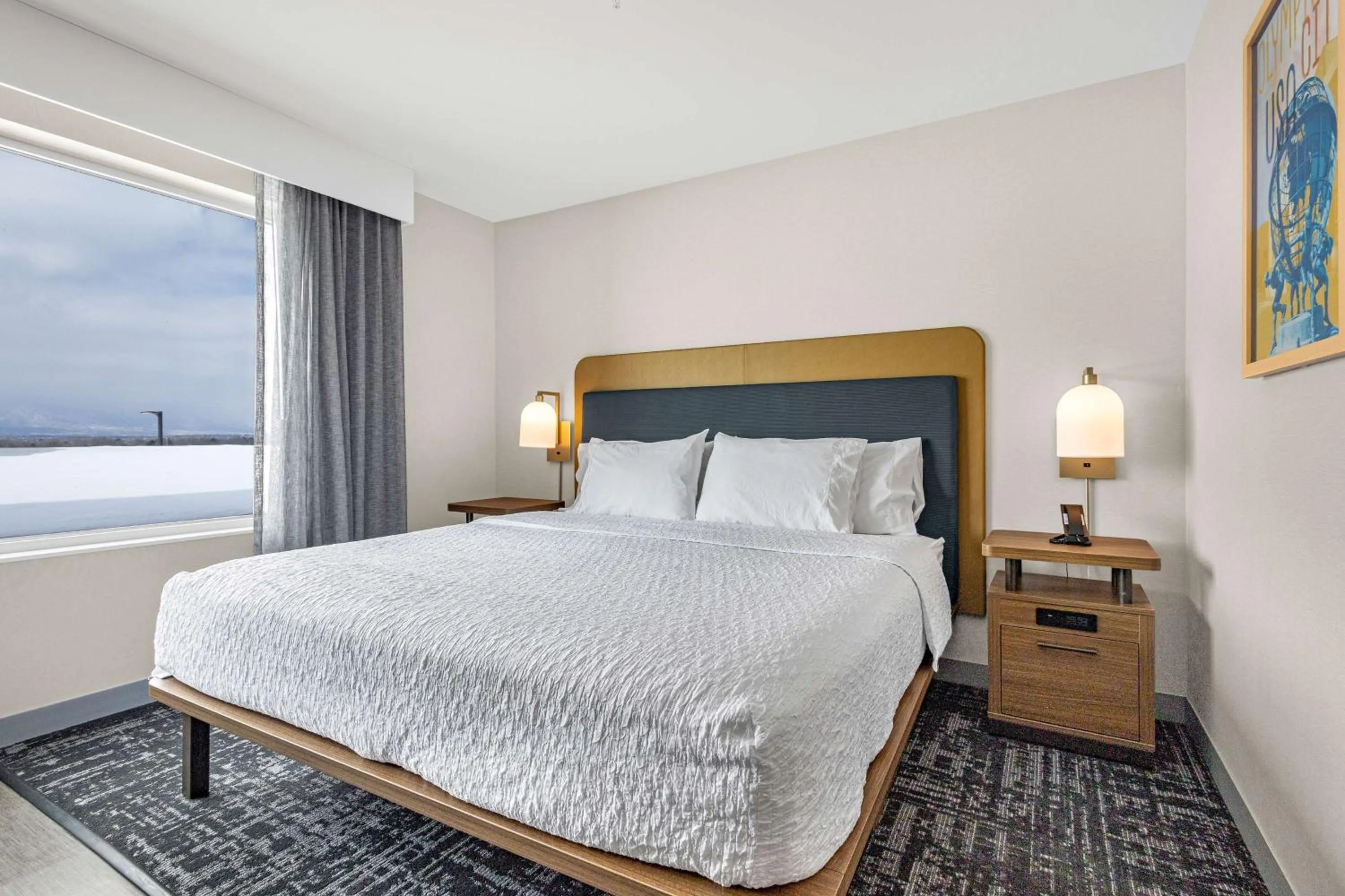 Bed in Homewood Suites By Hilton Colorado Springs Airport