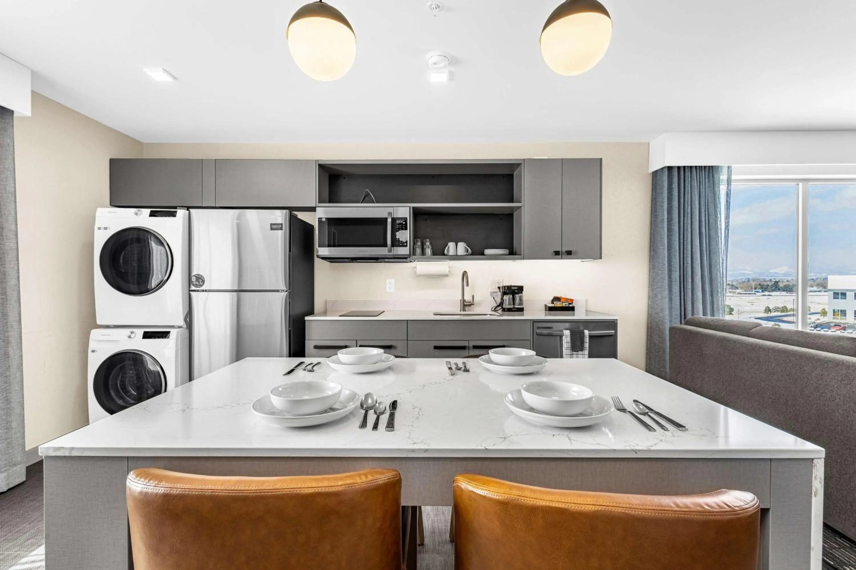 Kitchen or kitchenette in Homewood Suites By Hilton Colorado Springs Airport