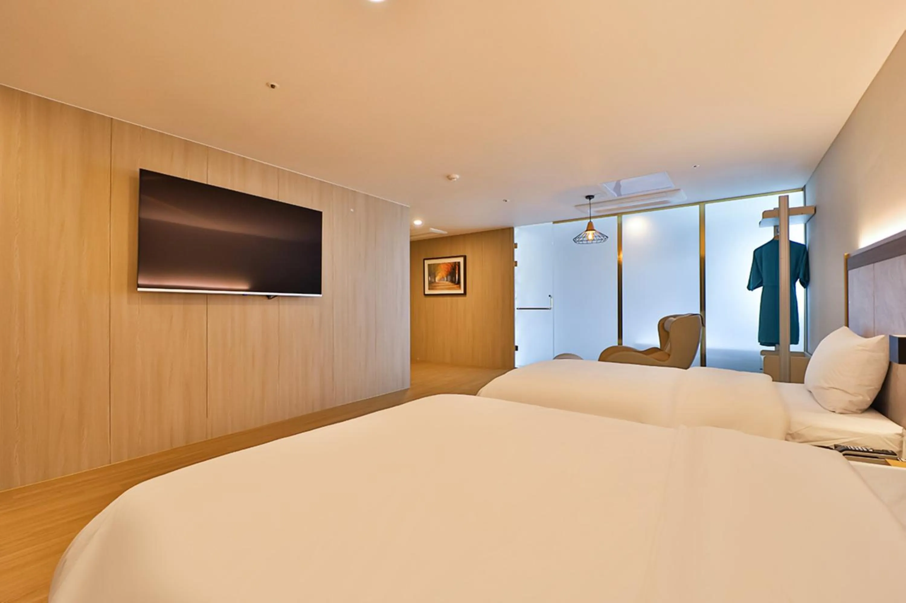 Bed in Gimhae City Hotel