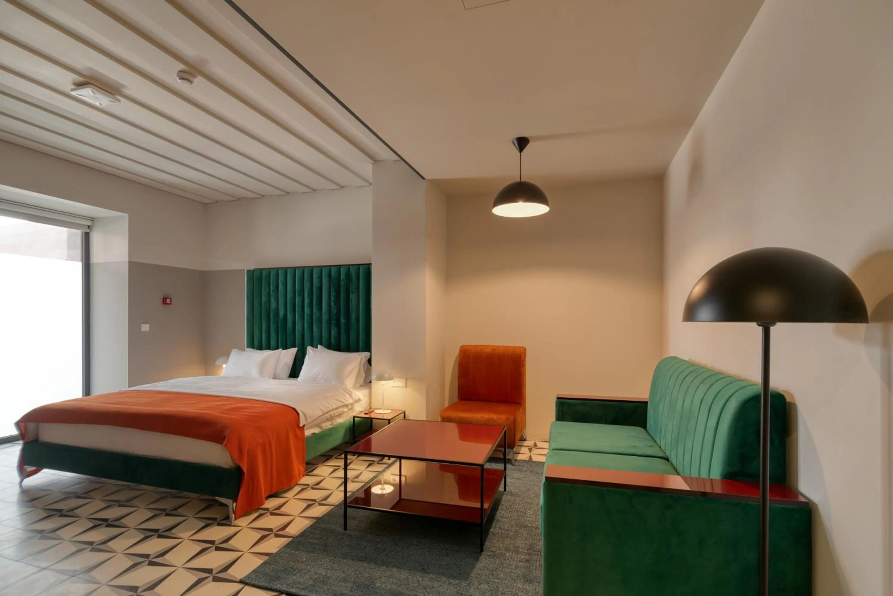 Bed in Manifest Restaurant and Hotel Gyumri