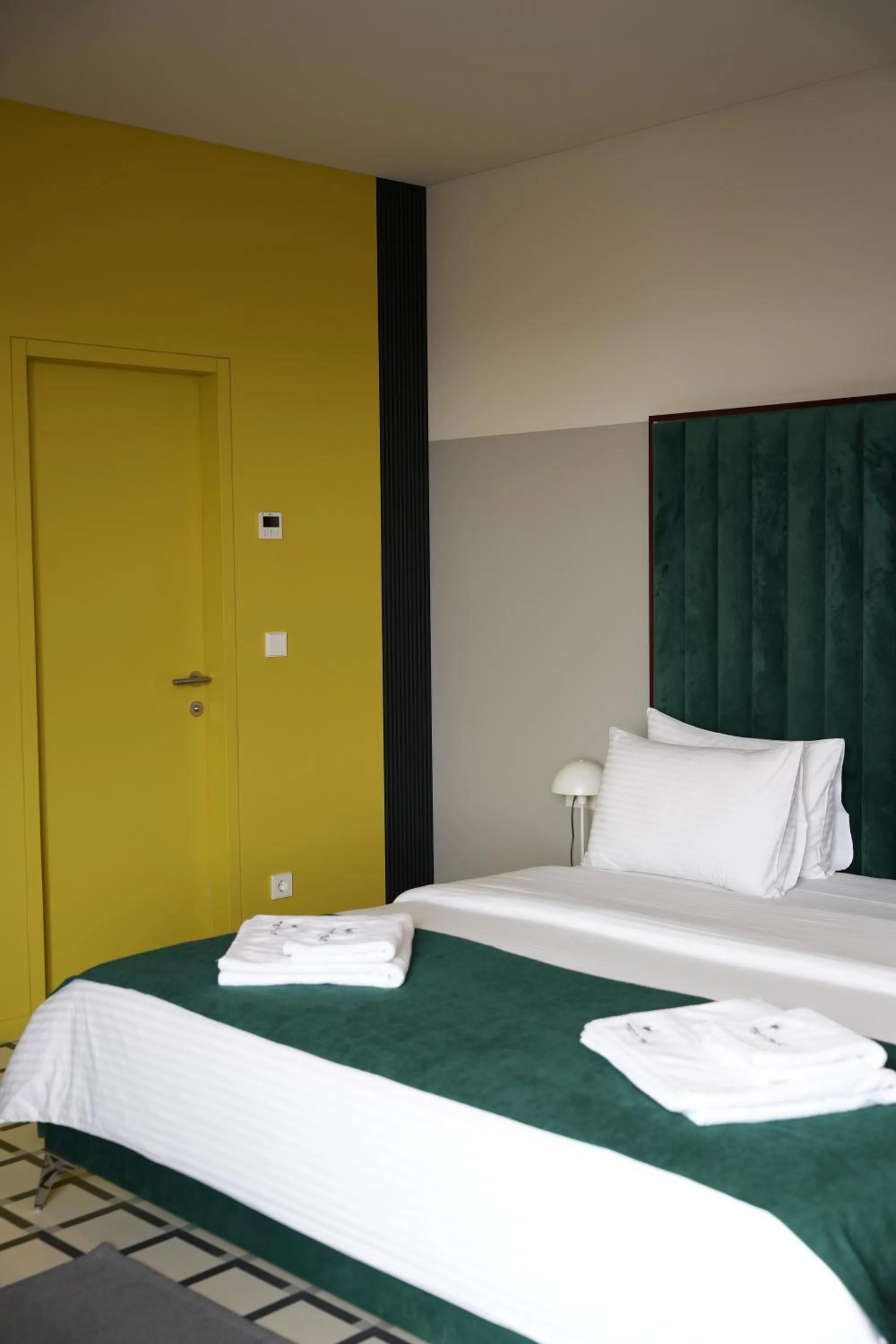 Bed in Manifest Restaurant and Hotel Gyumri