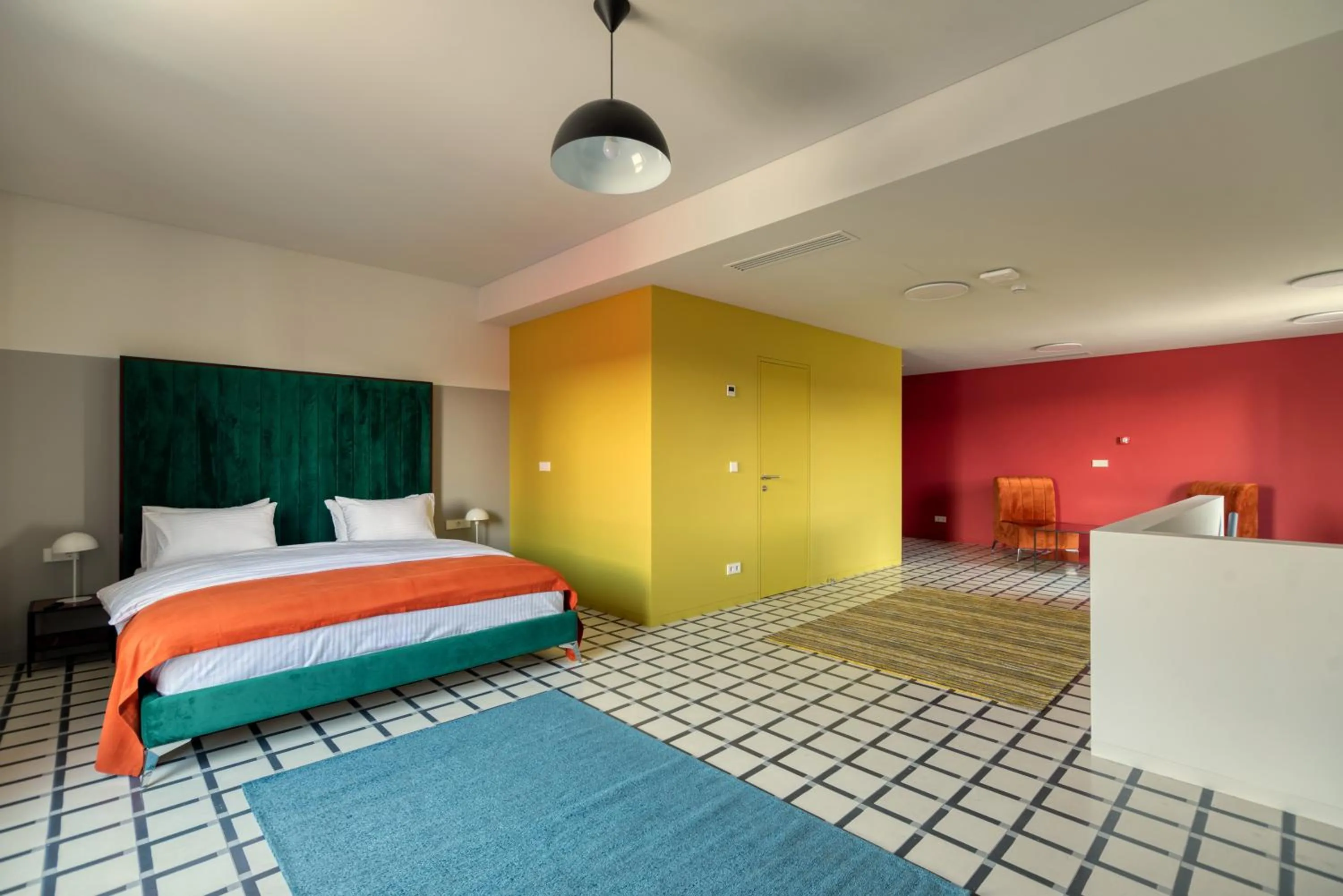 Bed in Manifest Restaurant and Hotel Gyumri