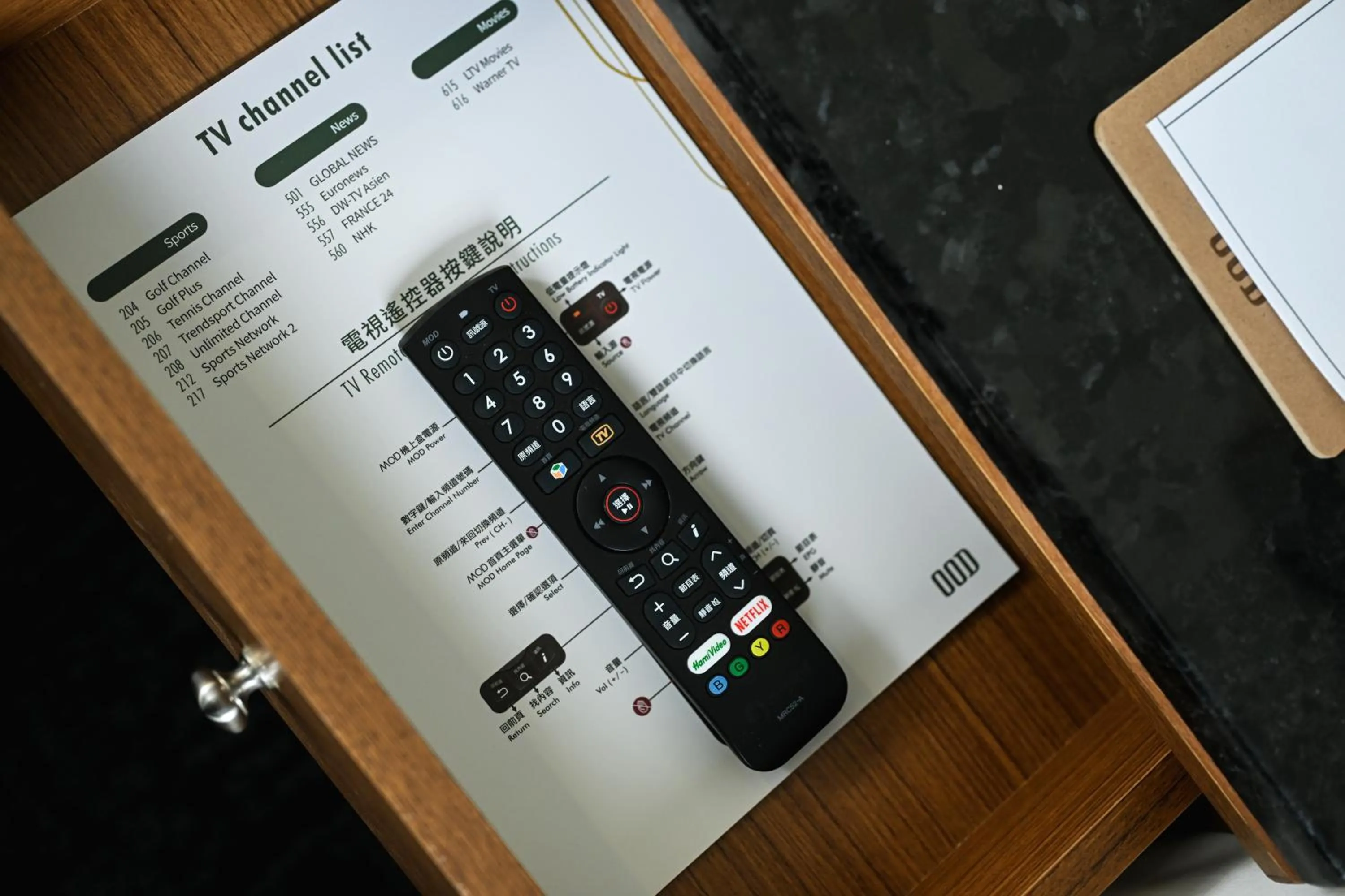 TV and multimedia in OOD Hotel Taipei HangZhou
