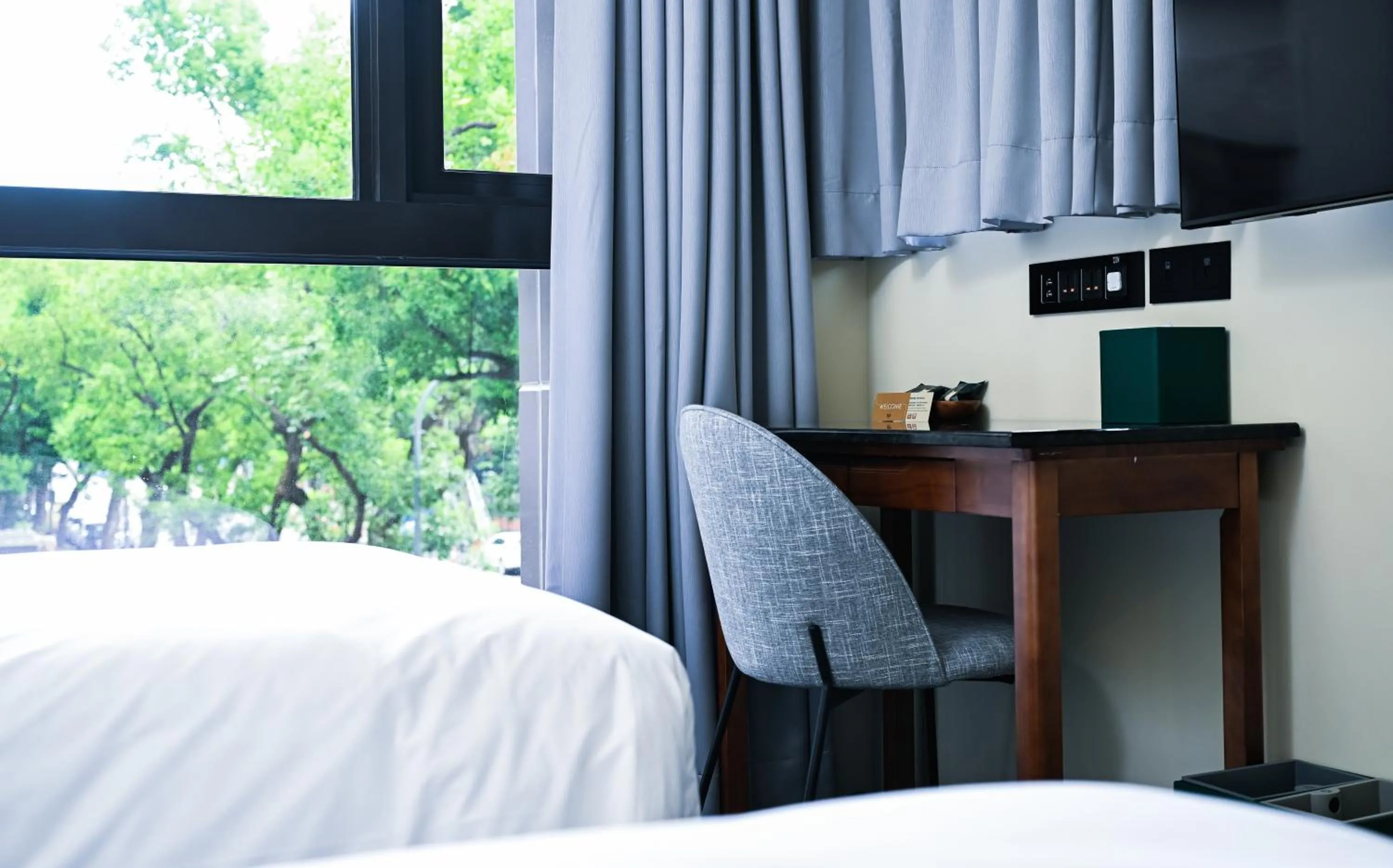 Bed in OOD Hotel Taipei HangZhou