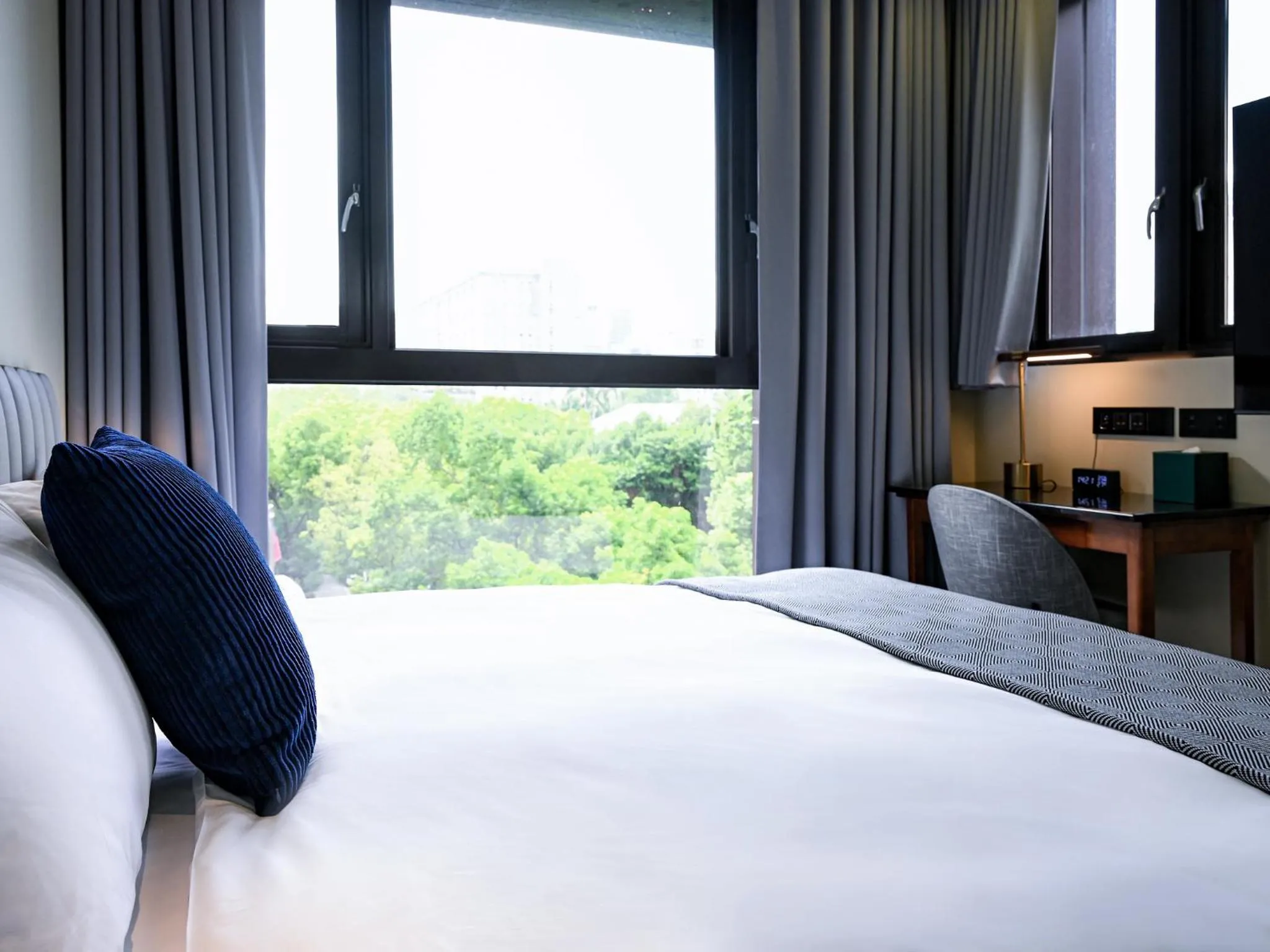 Bed in OOD Hotel Taipei HangZhou