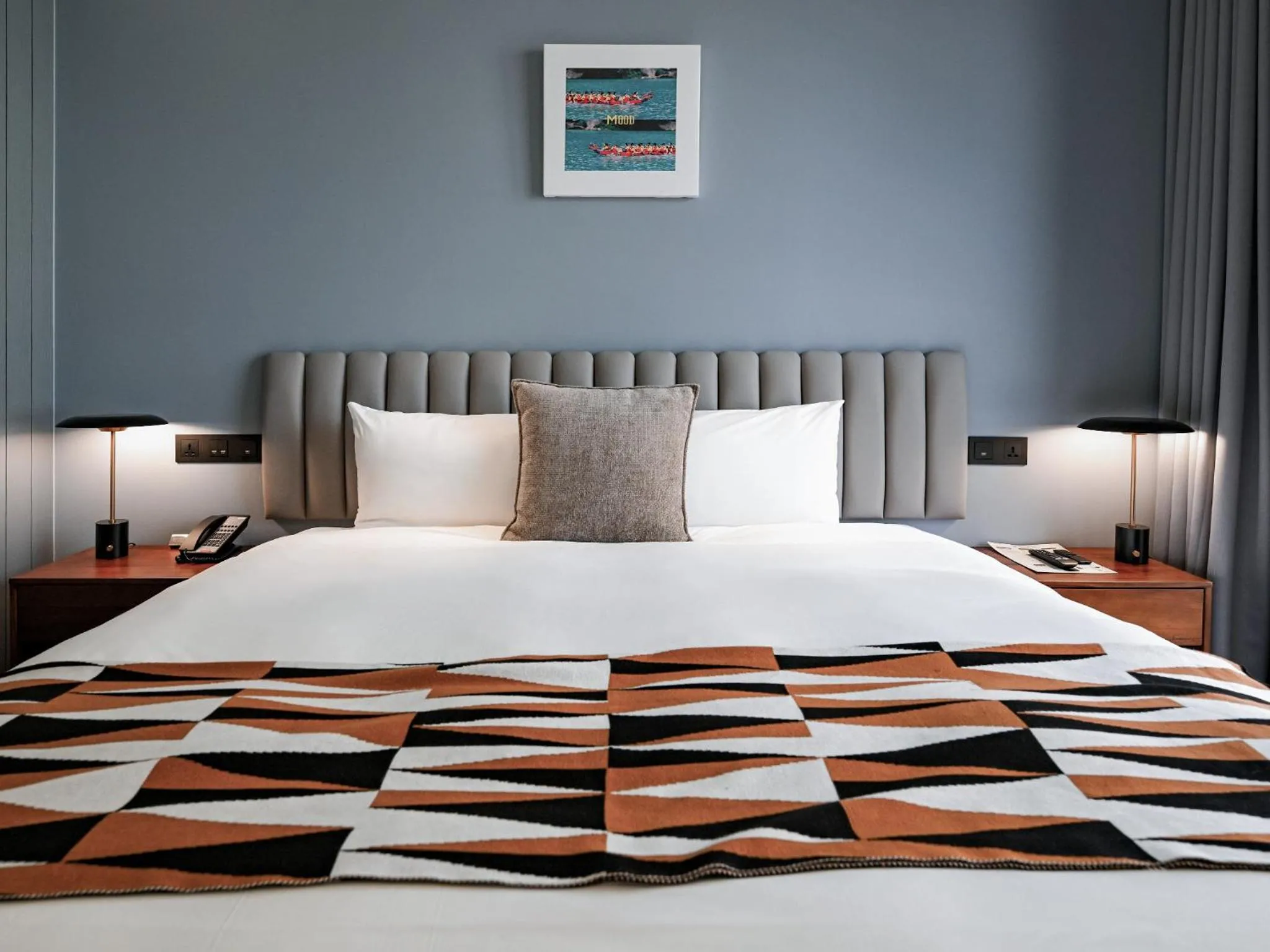 Bed in OOD Hotel Taipei HangZhou