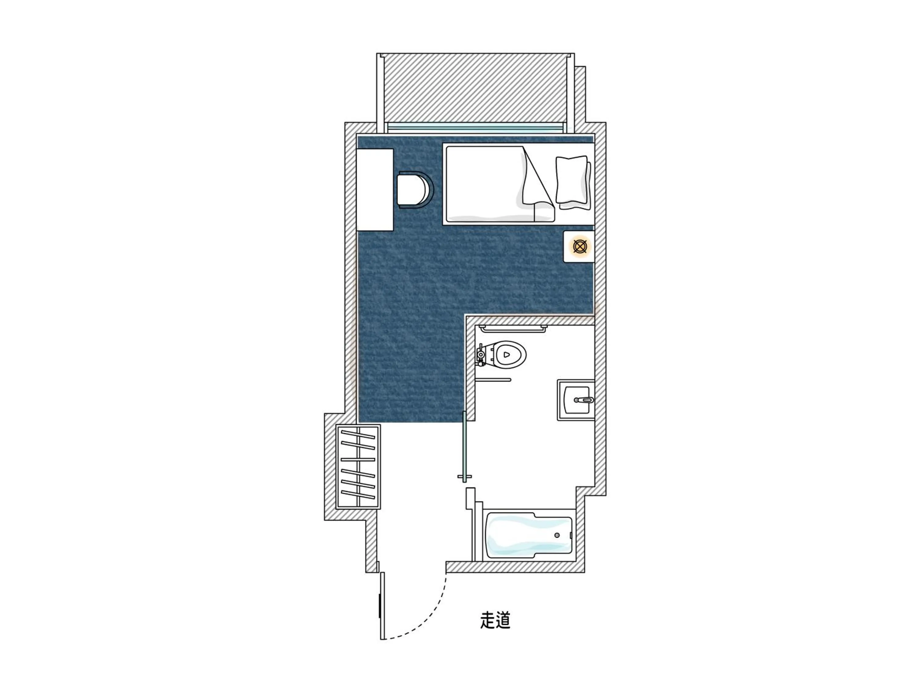Floor plan in OOD Hotel Taipei HangZhou