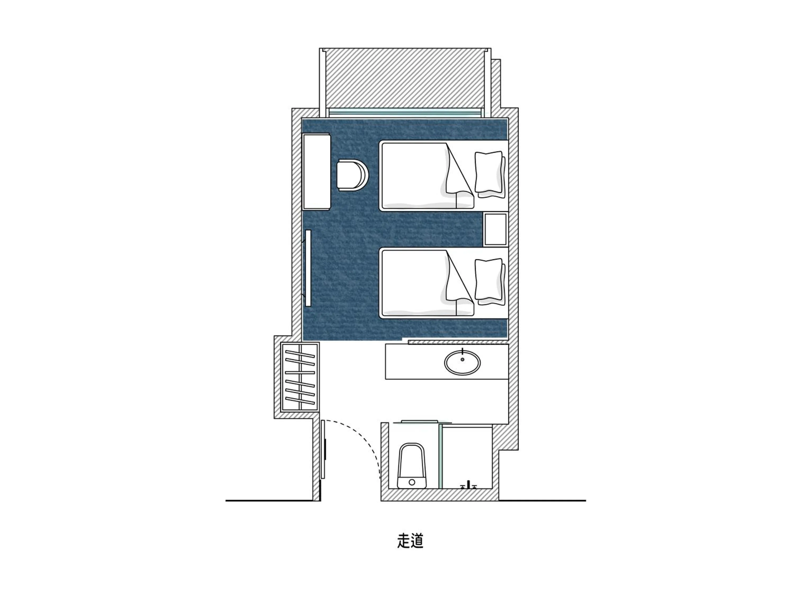 Floor plan in OOD Hotel Taipei HangZhou