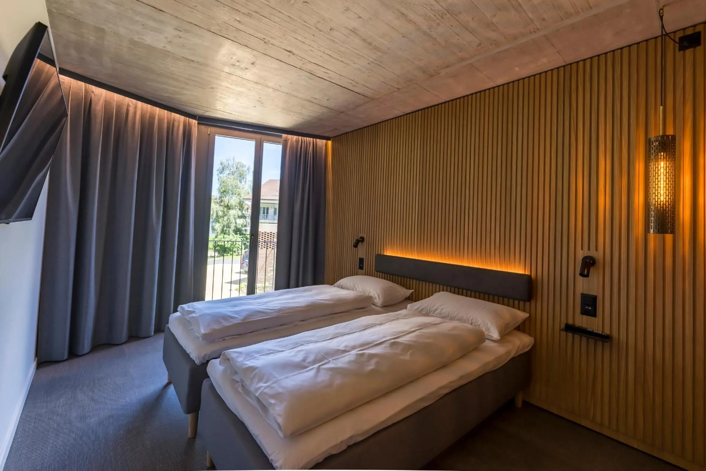 Bed in Zleep Hotel Zürich-Kloten