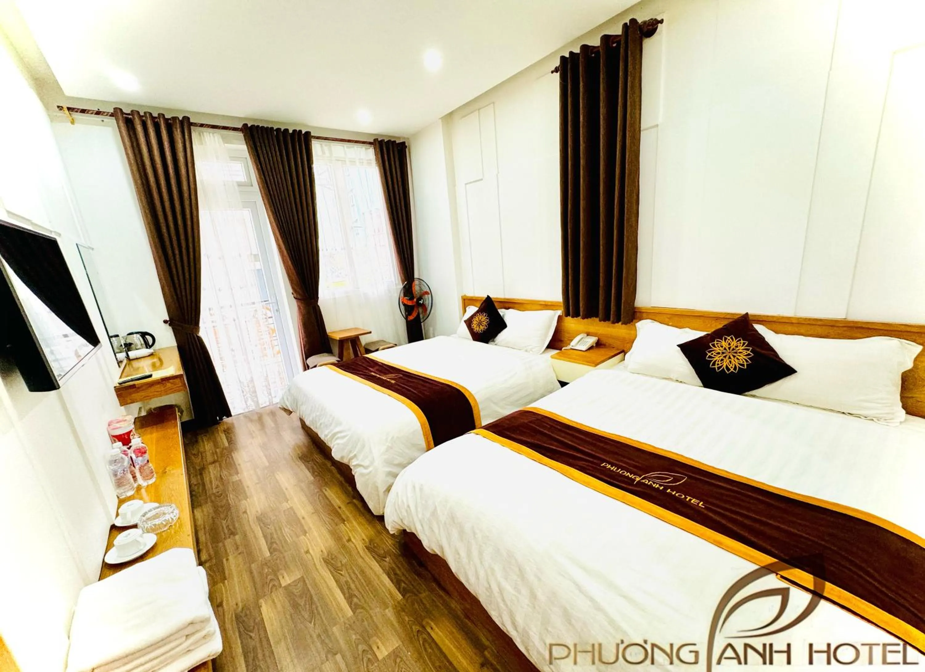 Bed in Phương Anh Valley Hotel