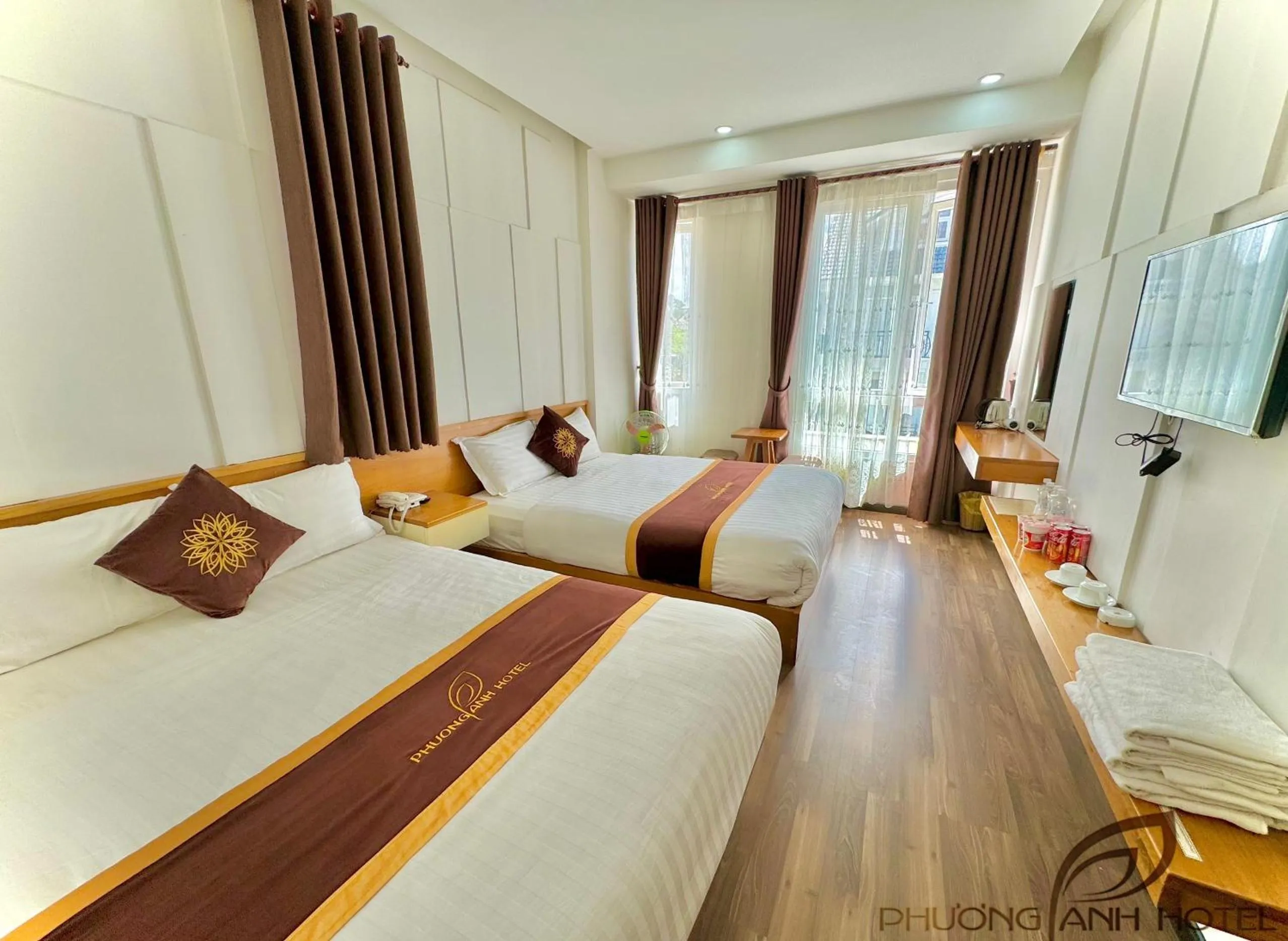Bed in Phương Anh Valley Hotel