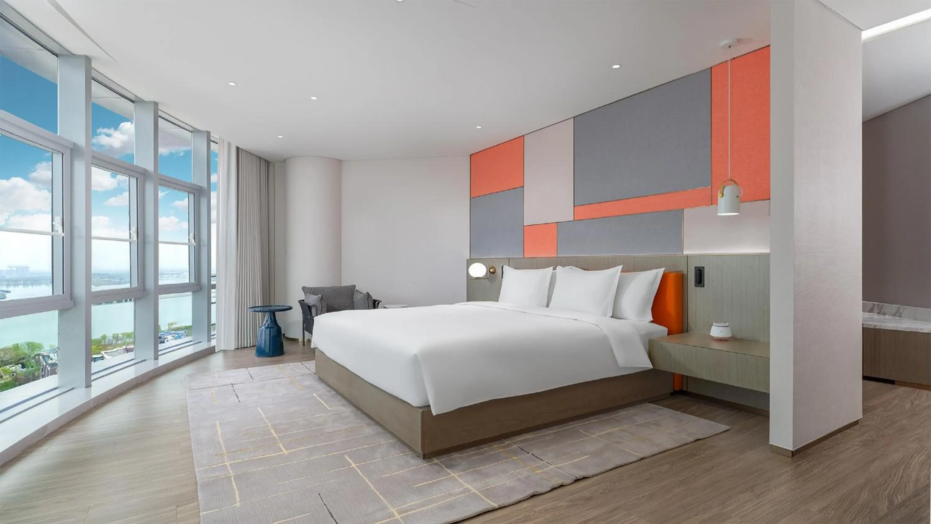 Bedroom, Bed in EVEN Hotel Yinchuan Yuehai by IHG