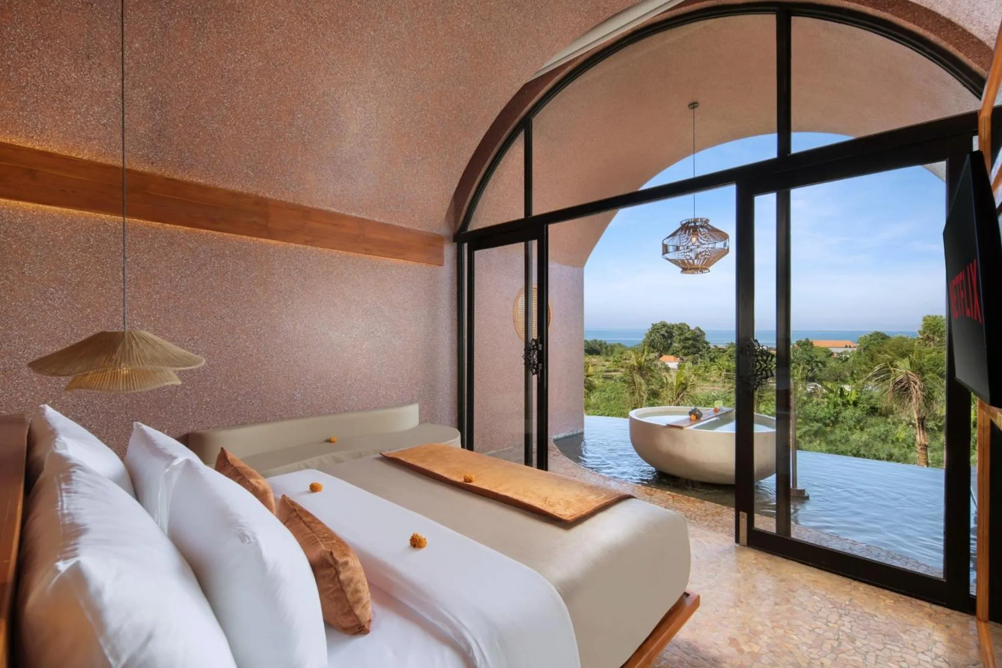 View (from property/room), Bed in Seascape Resort & Spa Sanur by Ini Vie Hospitality