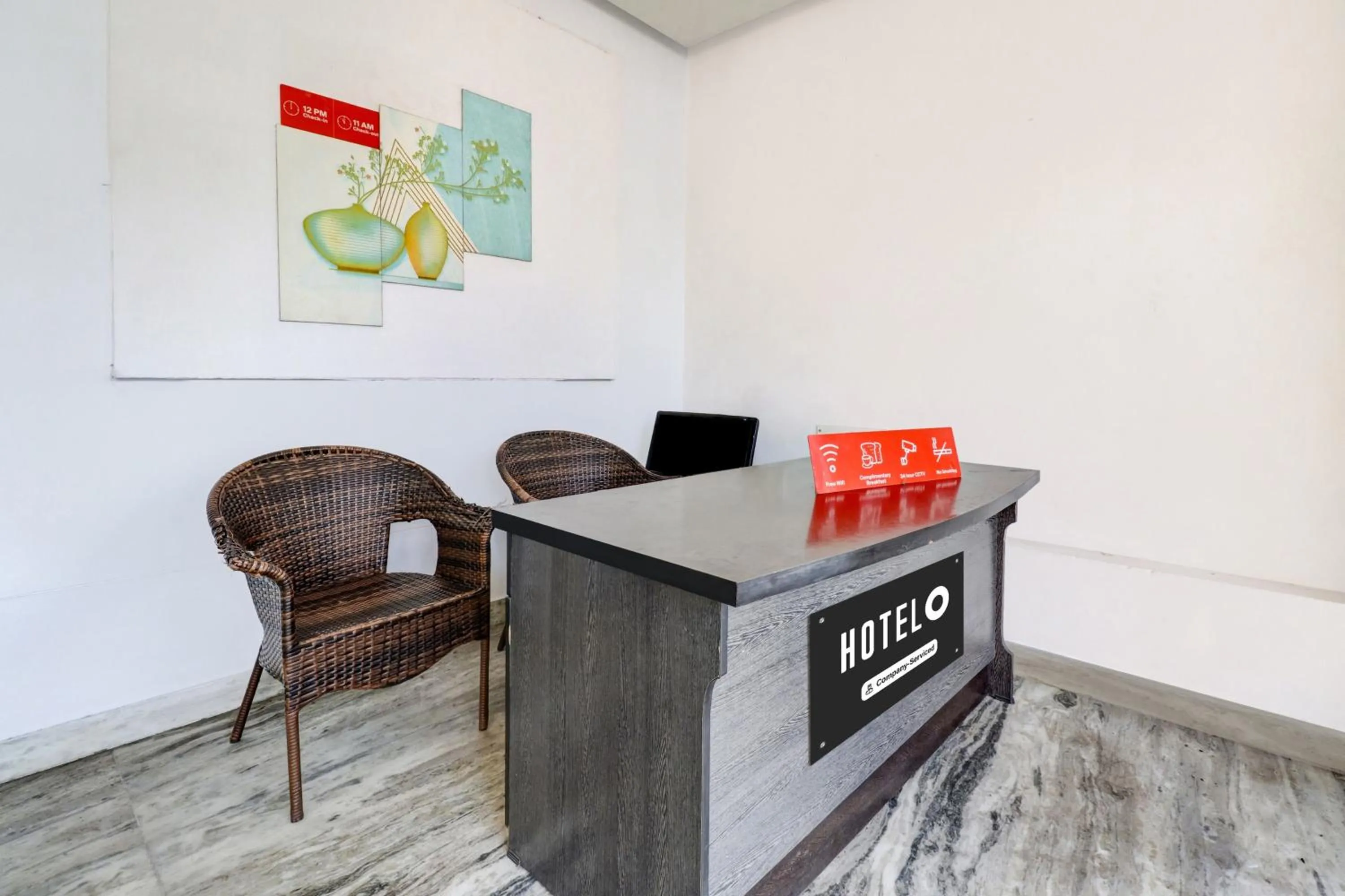 Lobby or reception in Super Hotel O Kazhakoottam Near AL SAJ Convention Centre