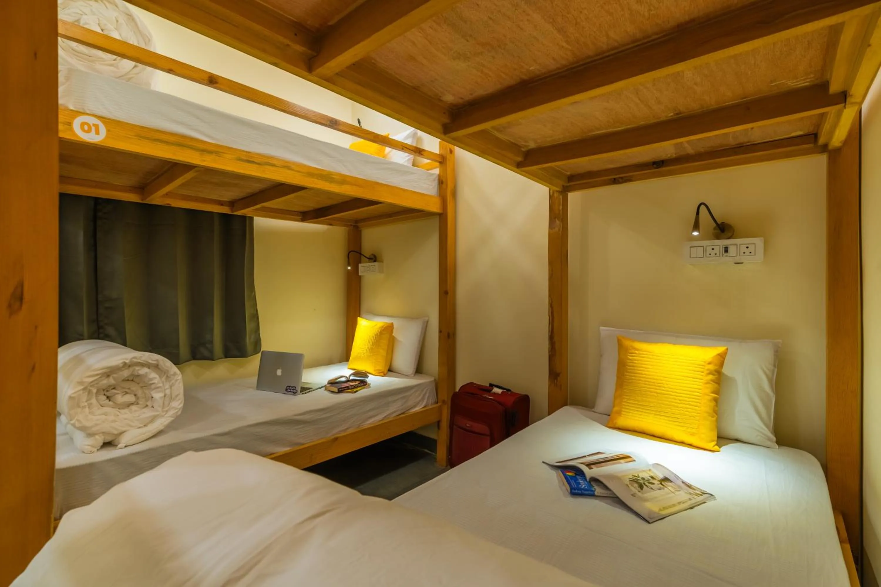 Bed in The Social Stays Rishikesh