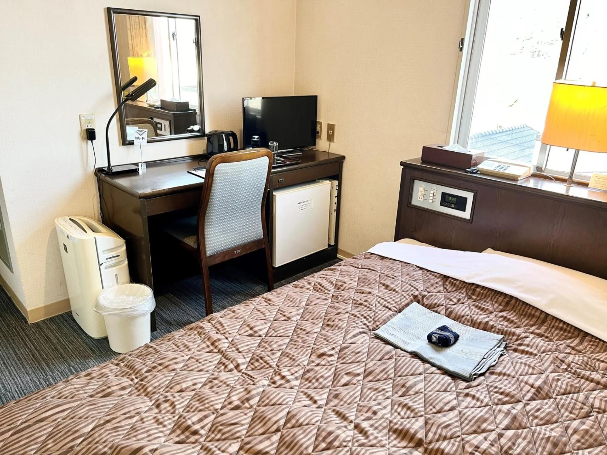 Photo of the whole room, Bed in Nakamura Daiichi Hotel