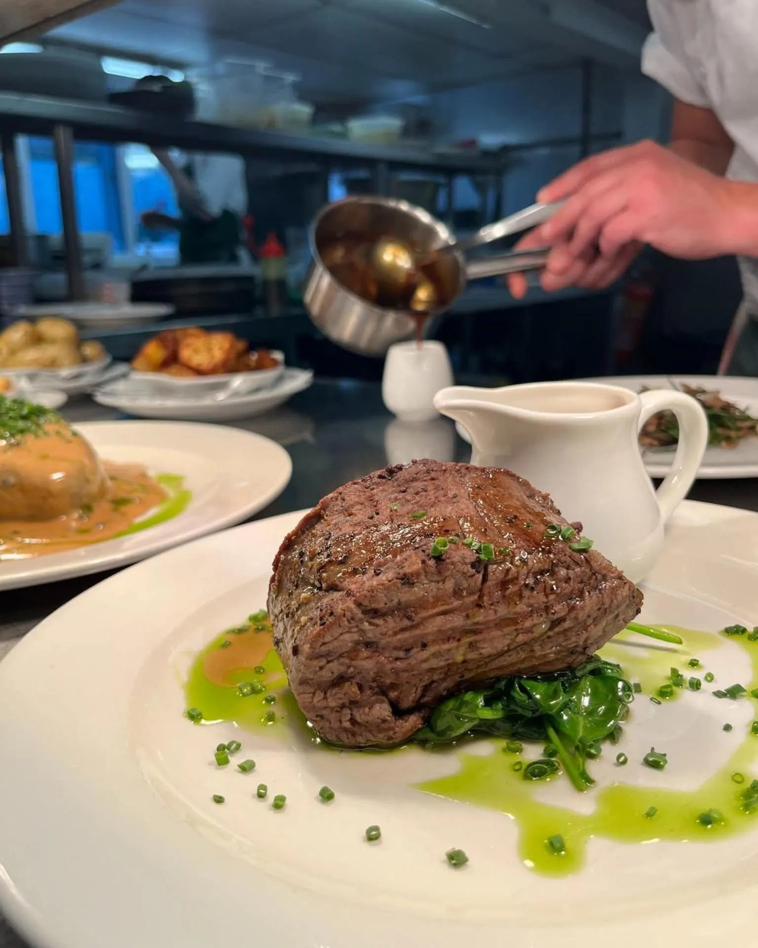 Dinner in Ranfield's Brasserie Hotel Rooms