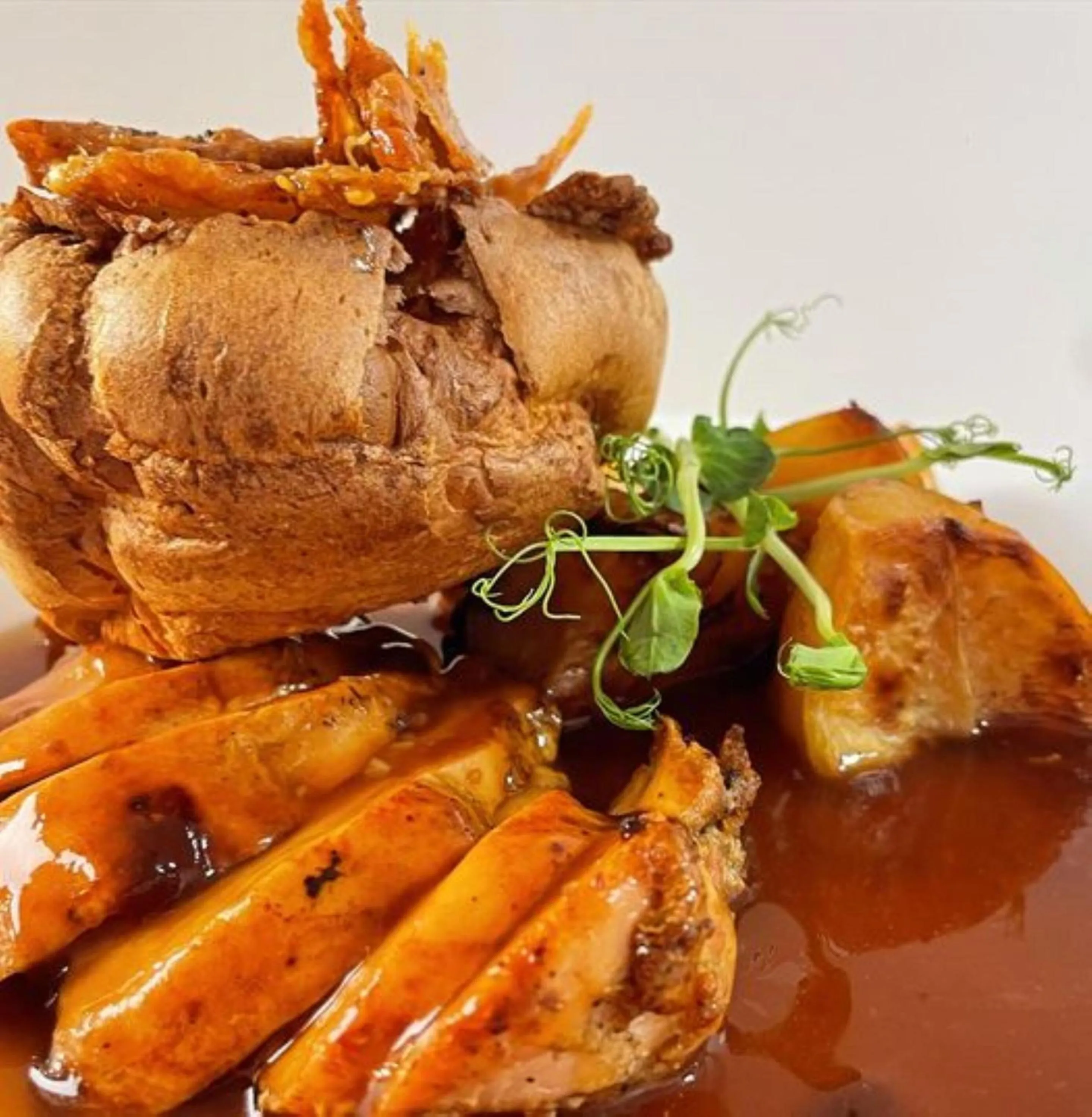 Food close-up in Ranfield's Brasserie Hotel Rooms