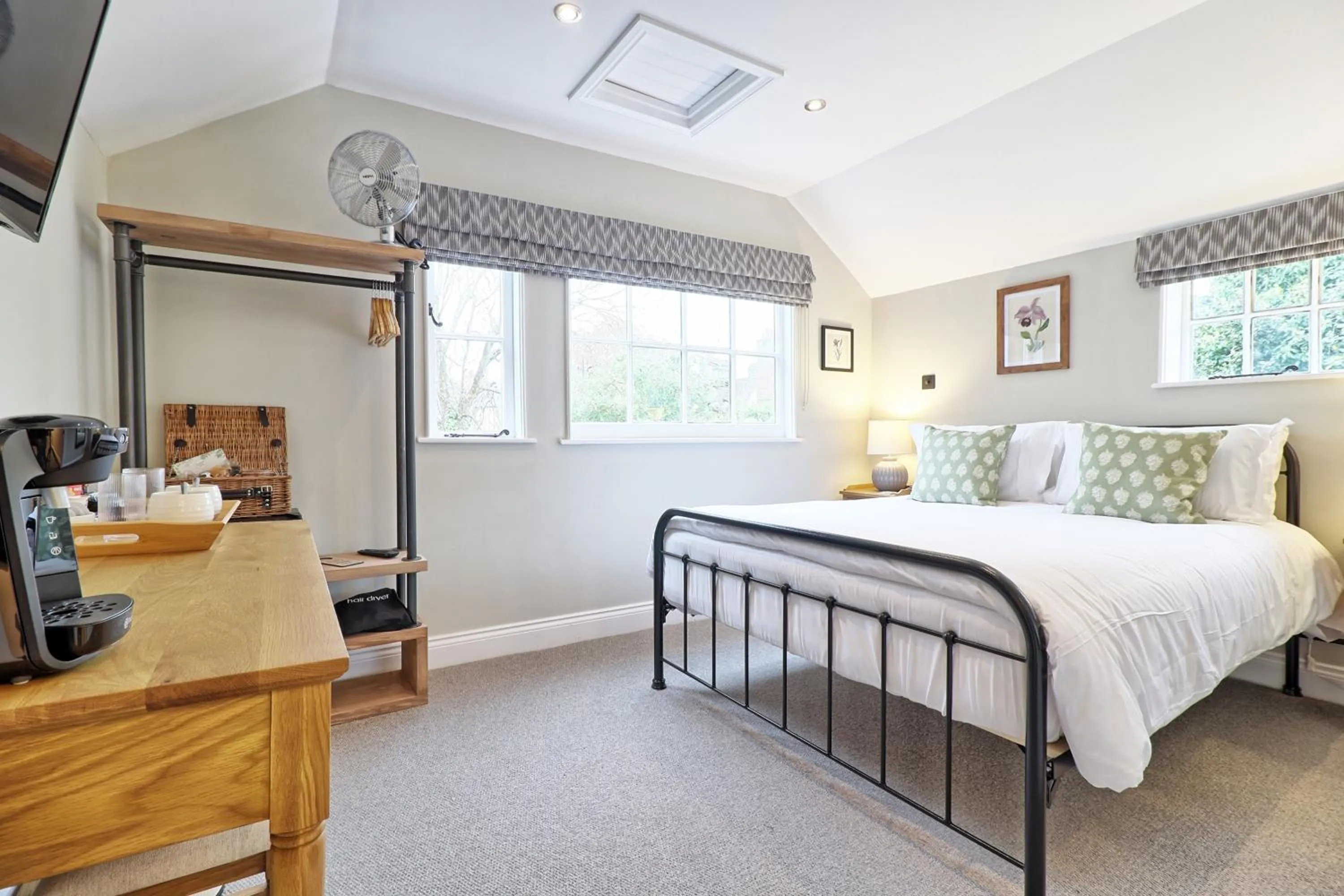 Bed in Ranfield's Brasserie Hotel Rooms