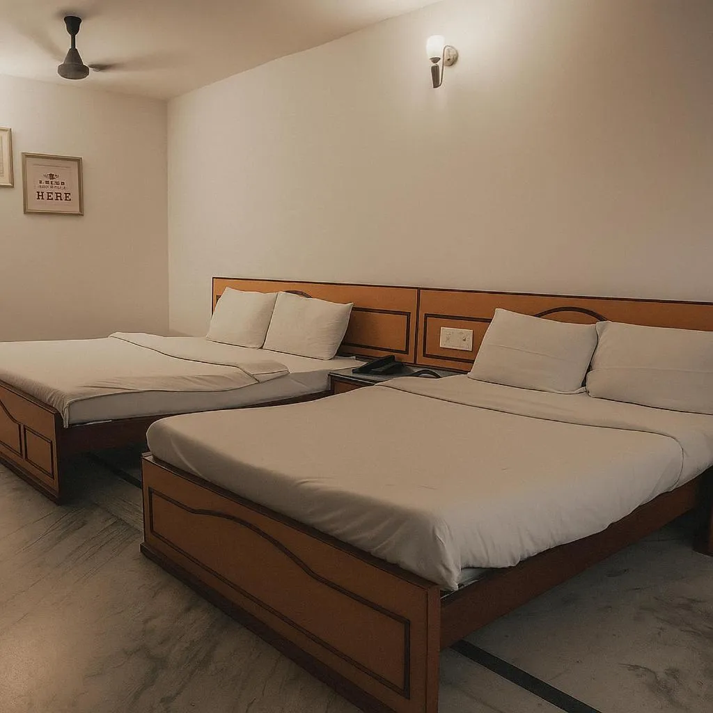 Bed in Hotel Vinayak