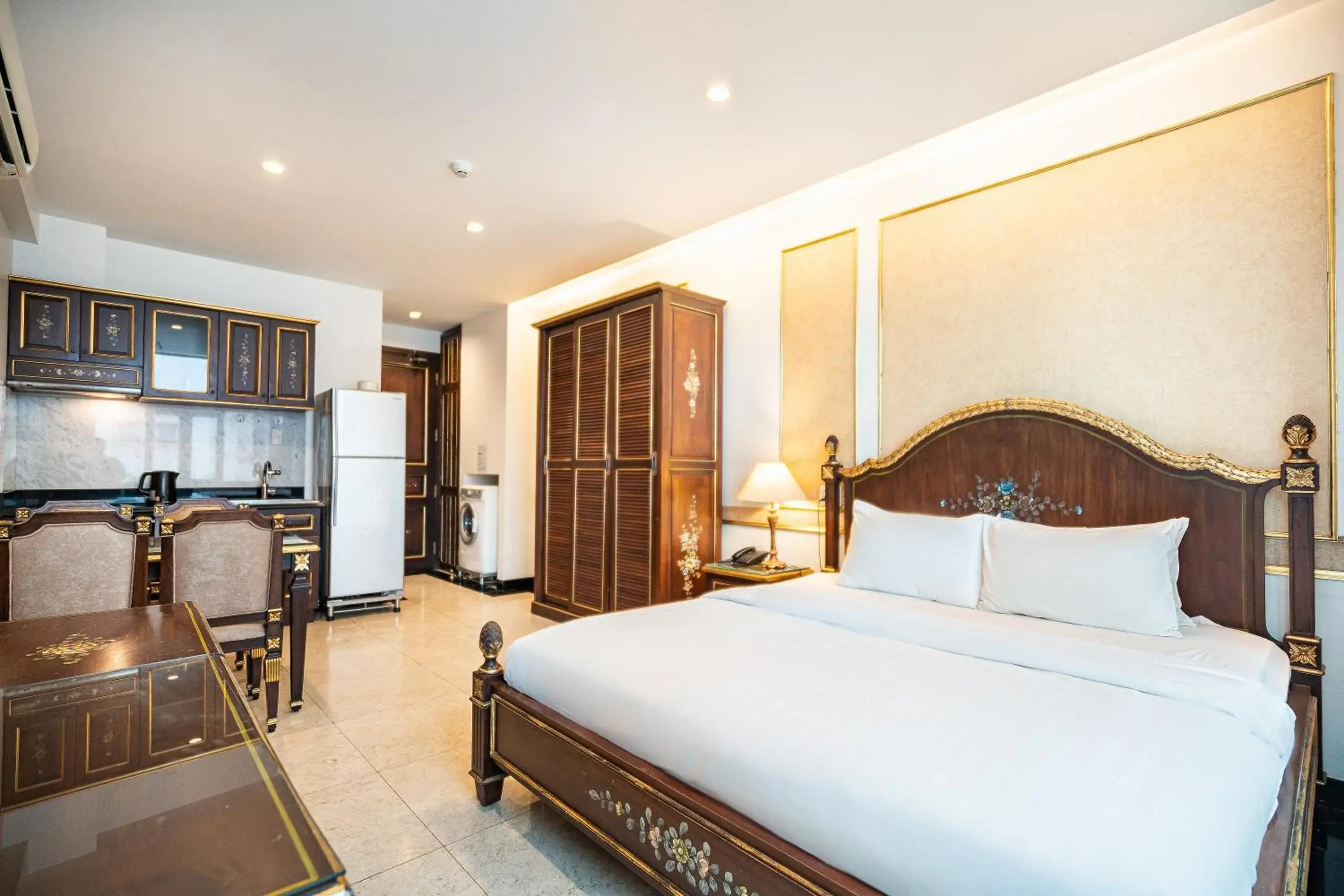 Kitchen or kitchenette, Bed in Nicecy Hotel - Apartment Sai Gon City Kitchen or kitchenette, Bed in Nicecy Hotel - Apartment Sai Gon City