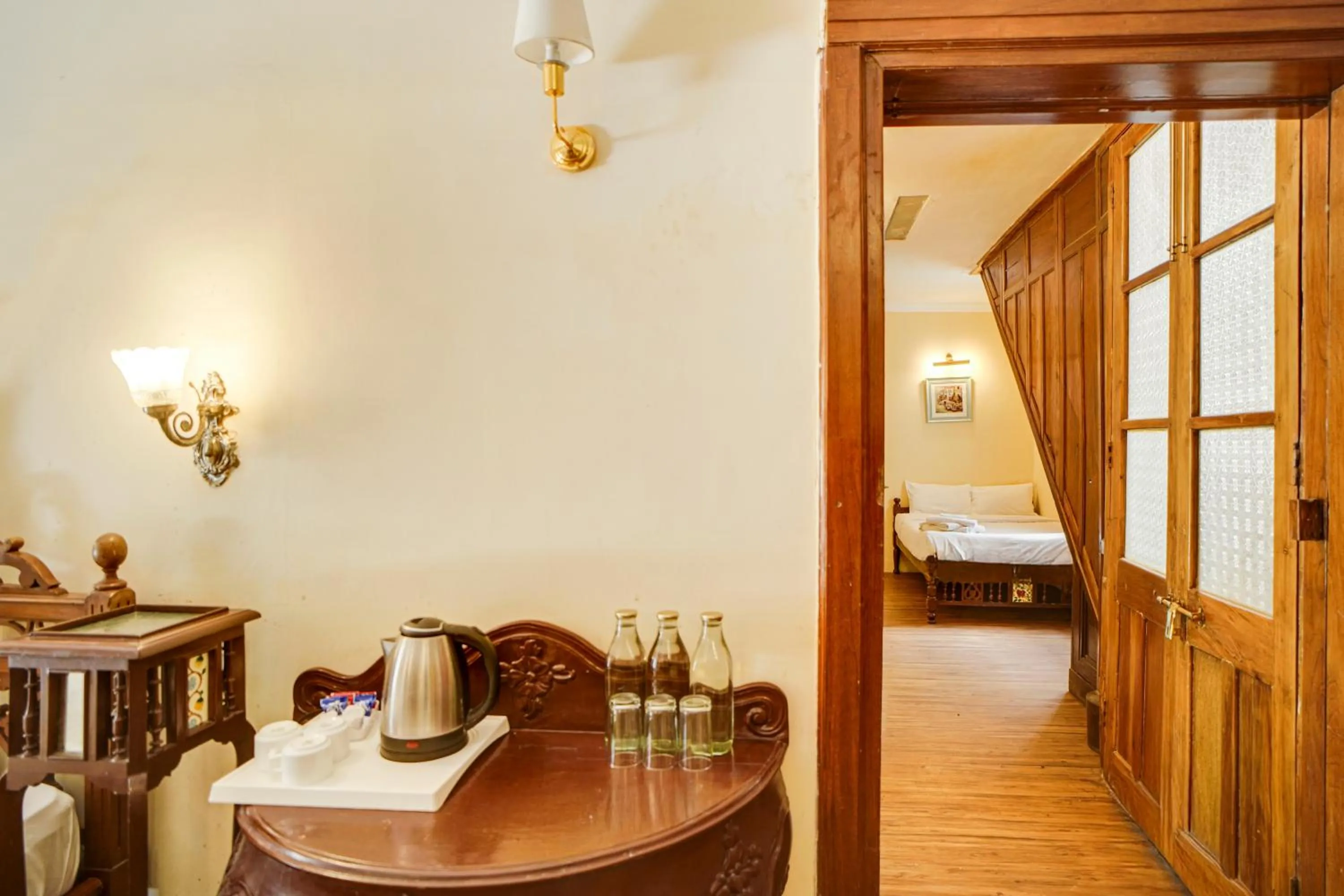 Bed in Shimla British Resort