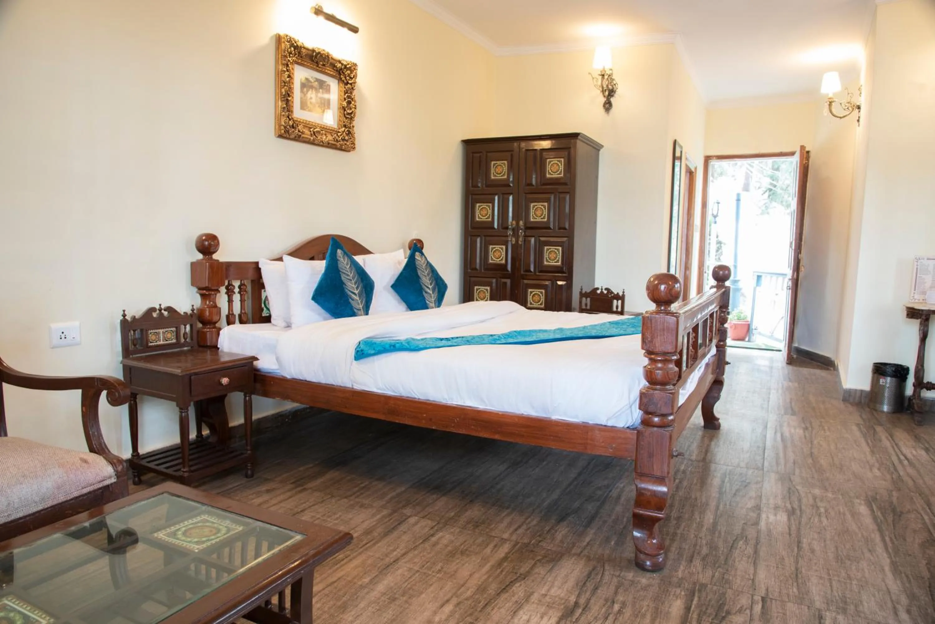 Bed in Shimla British Resort