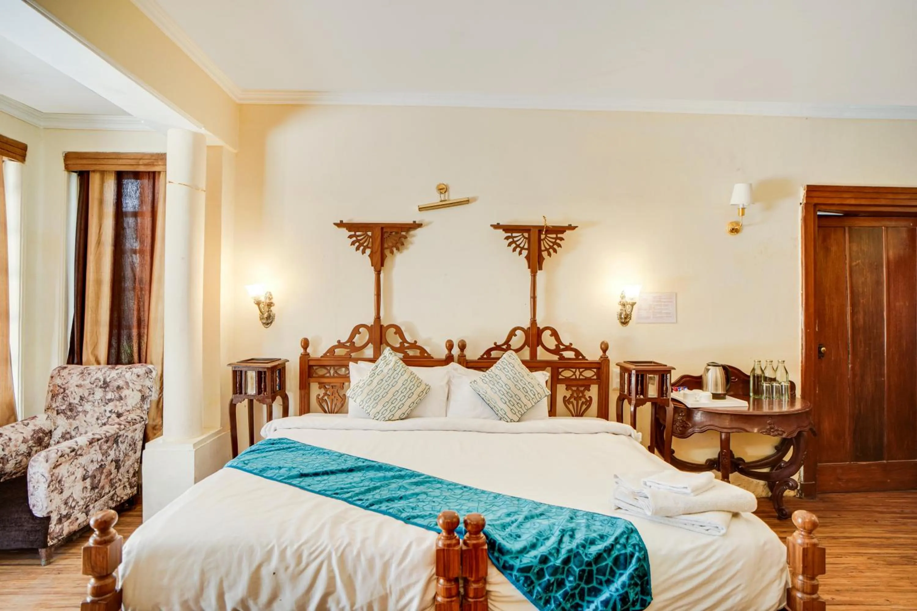 Bed in Shimla British Resort