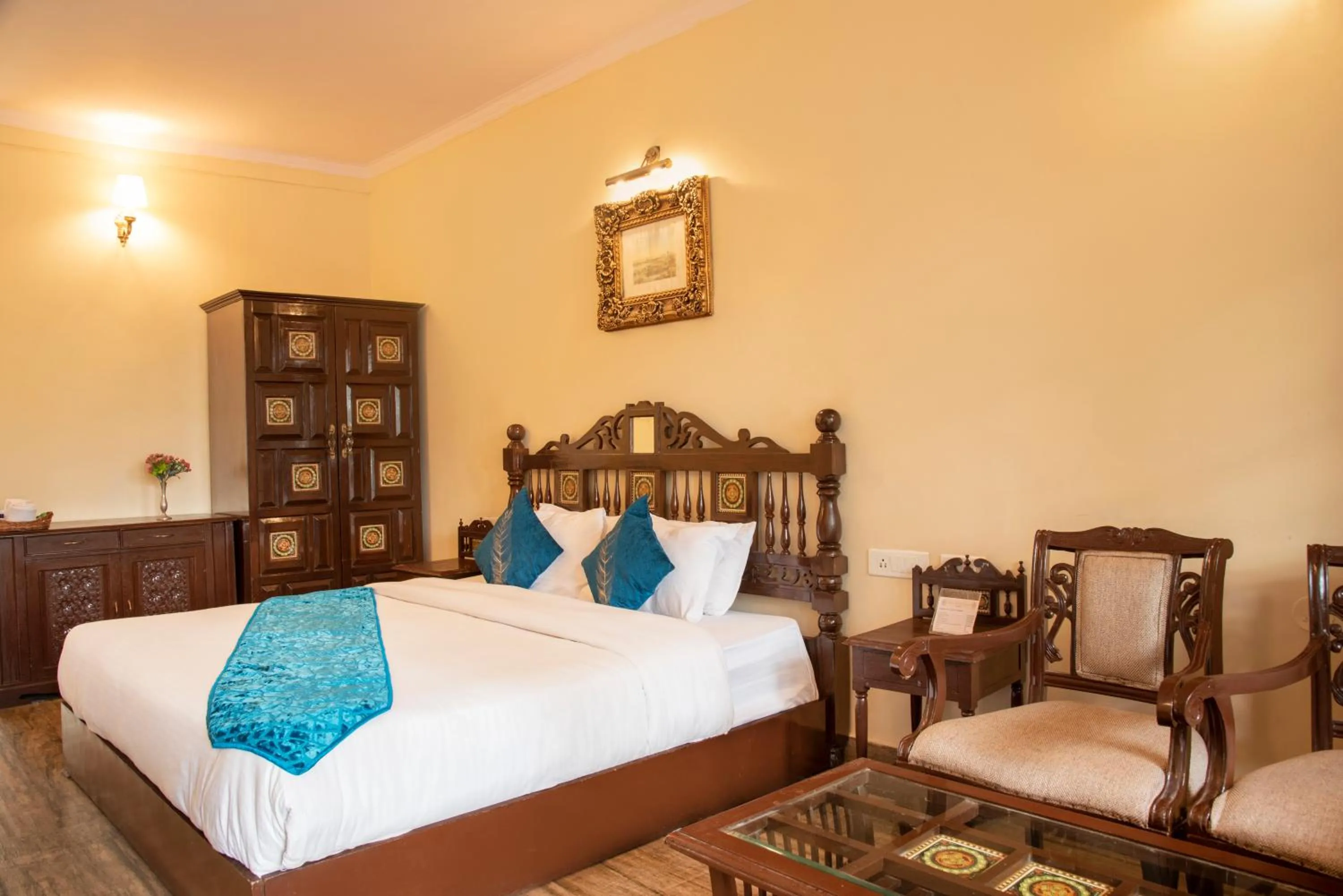 Bed in Shimla British Resort