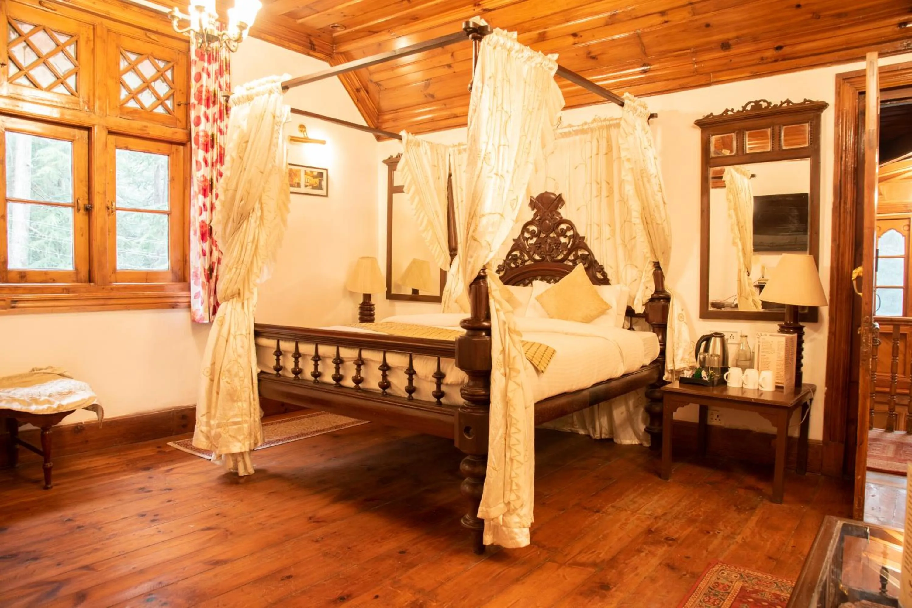 Bed in Shimla British Resort