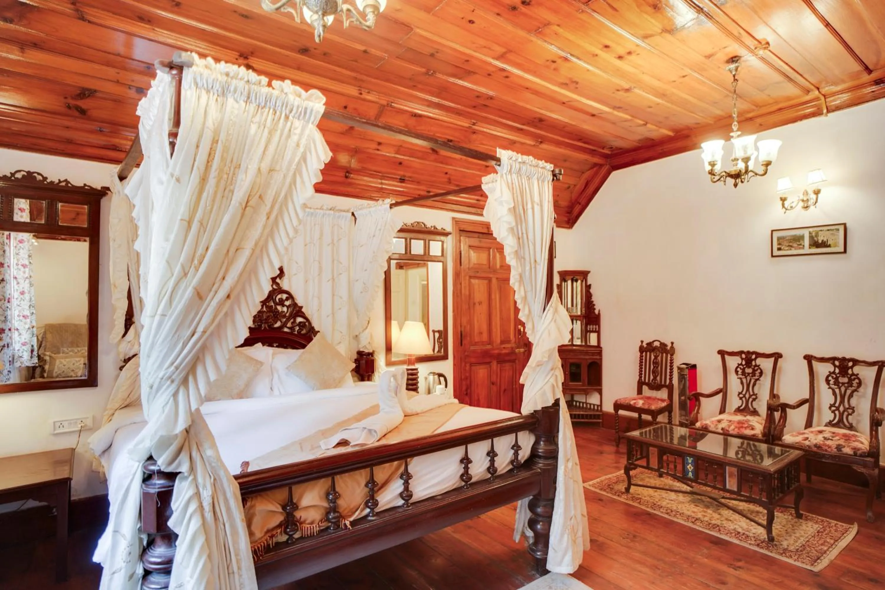 Bed in Shimla British Resort