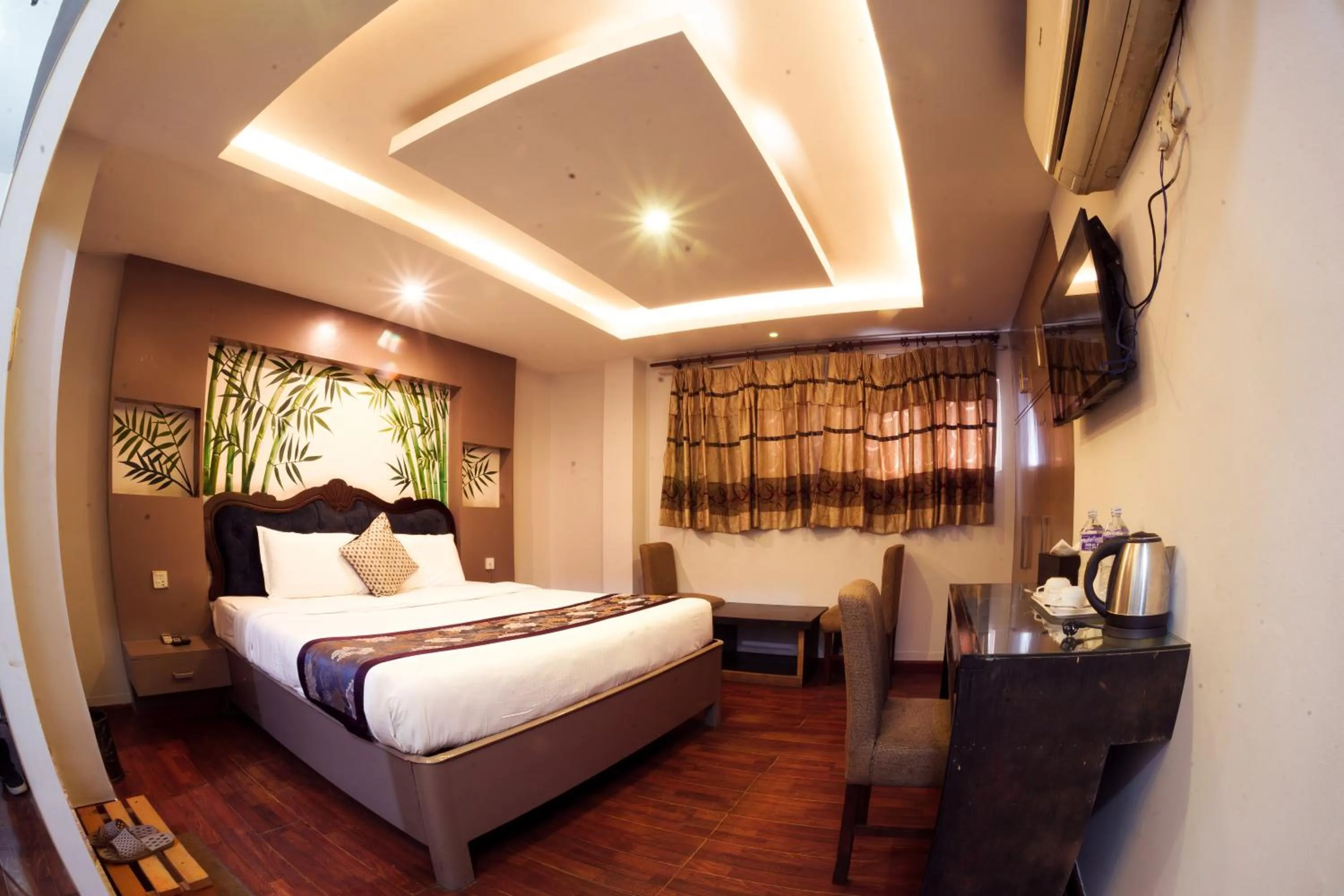 Photo of the whole room, Bed in Hotel Kathmandu square