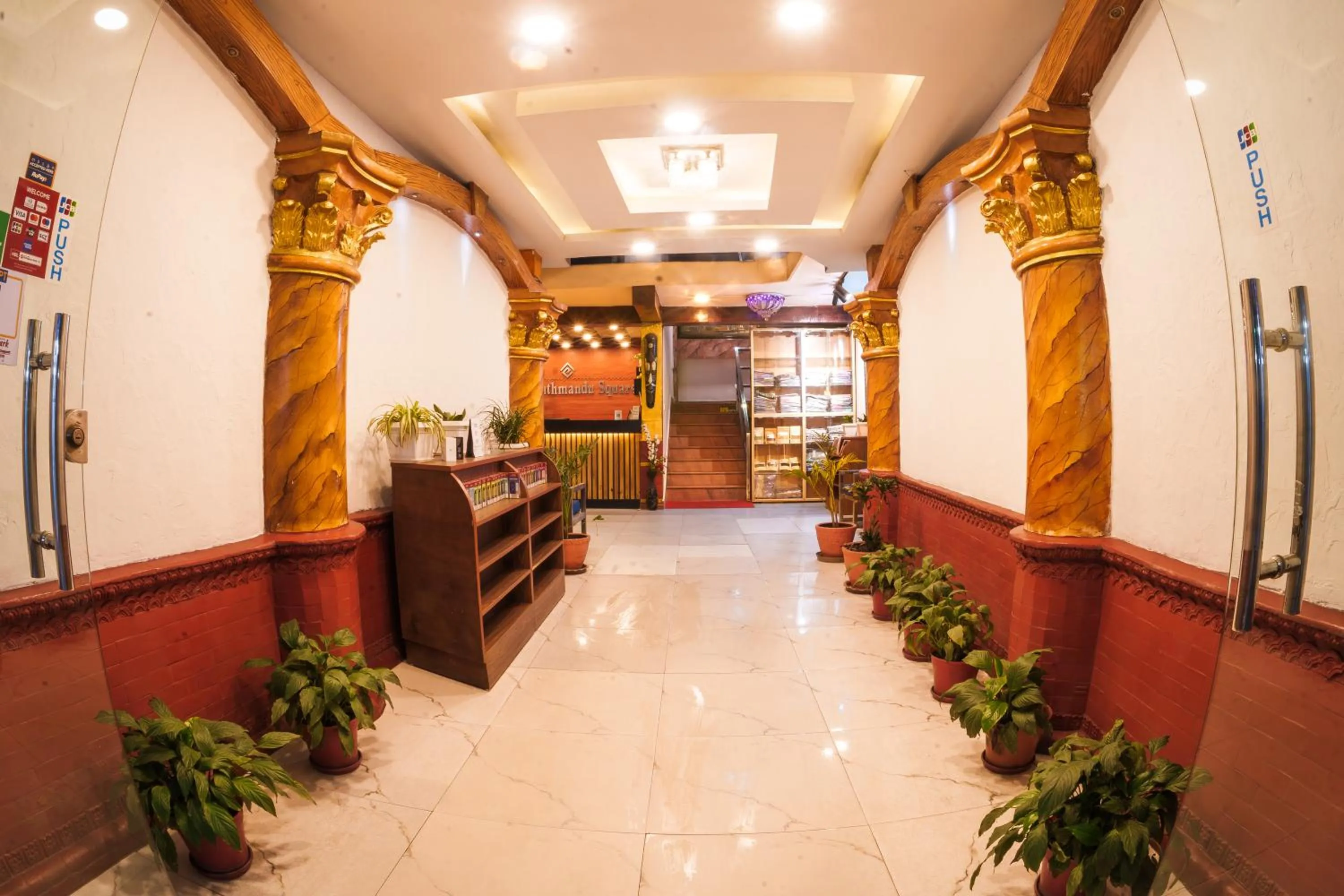 Lobby or reception in Hotel Kathmandu square