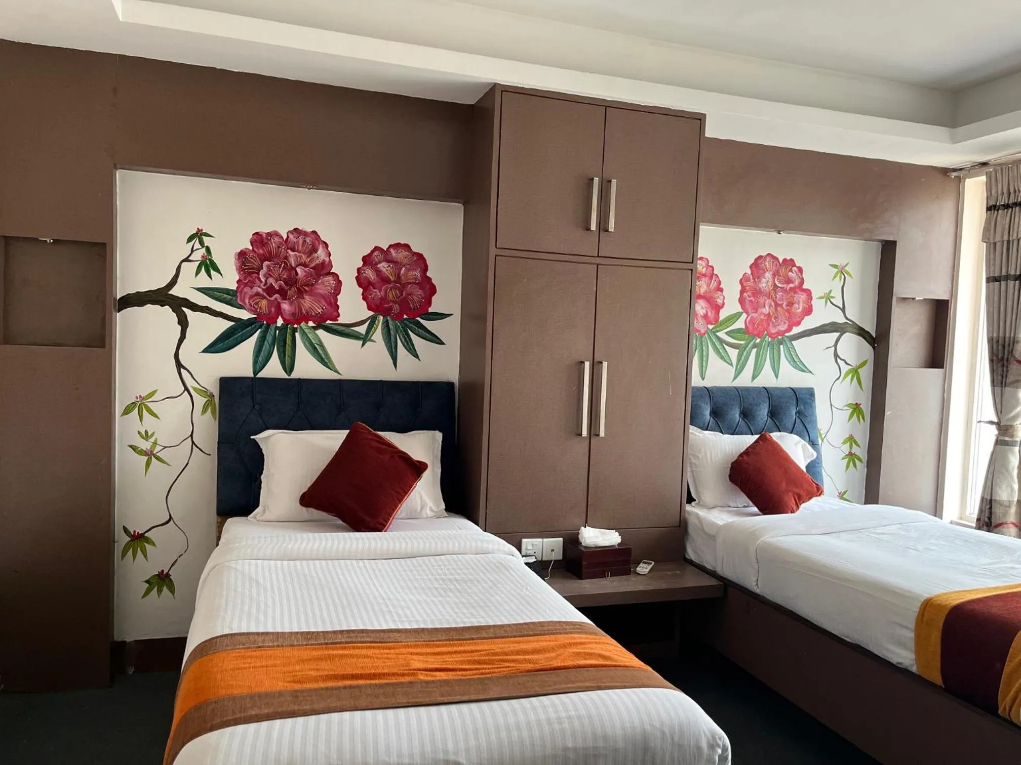 Bed in Hotel Kathmandu square