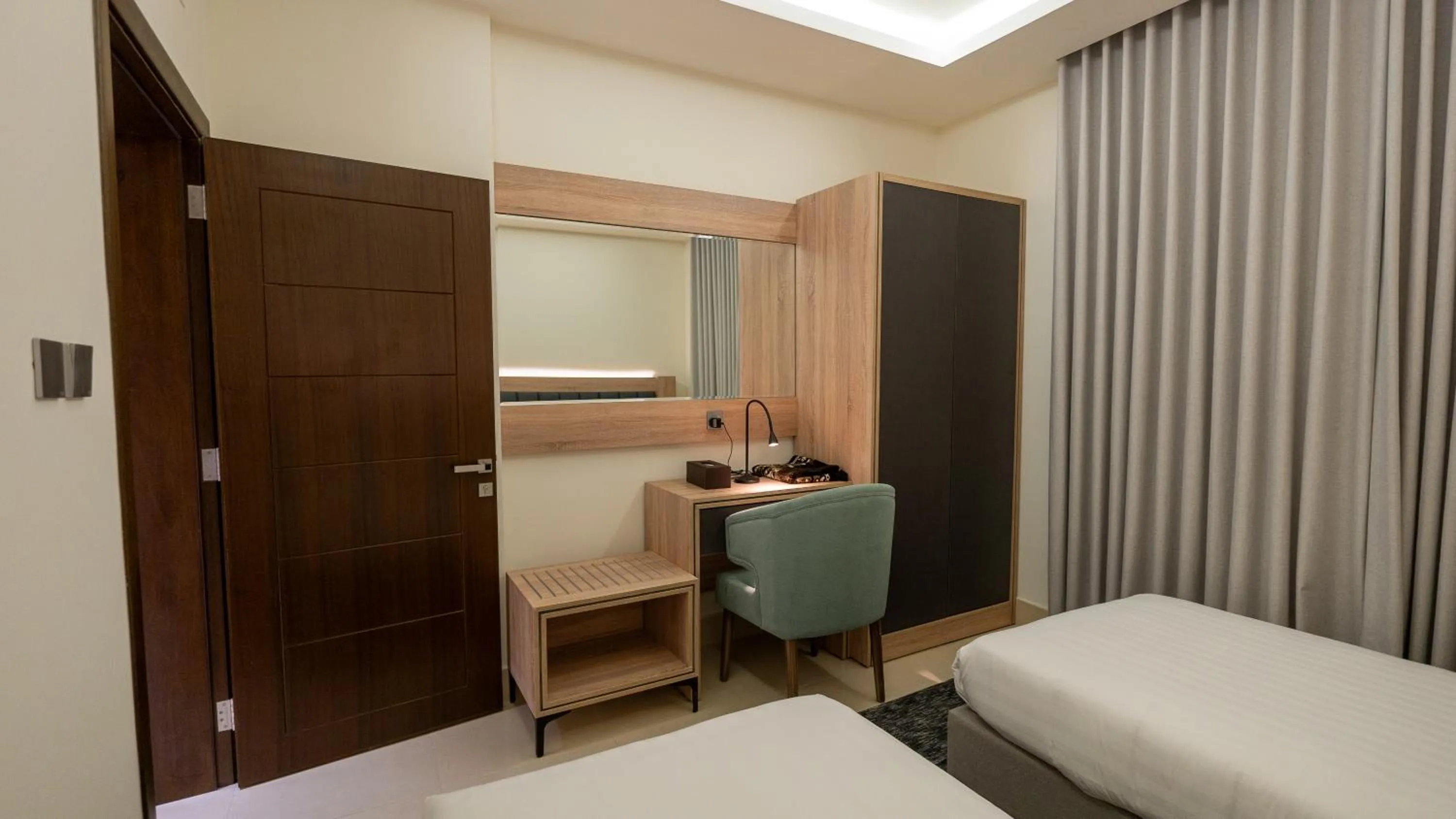 Bedroom, Bed in Maskan Alolya Serviced Apartment