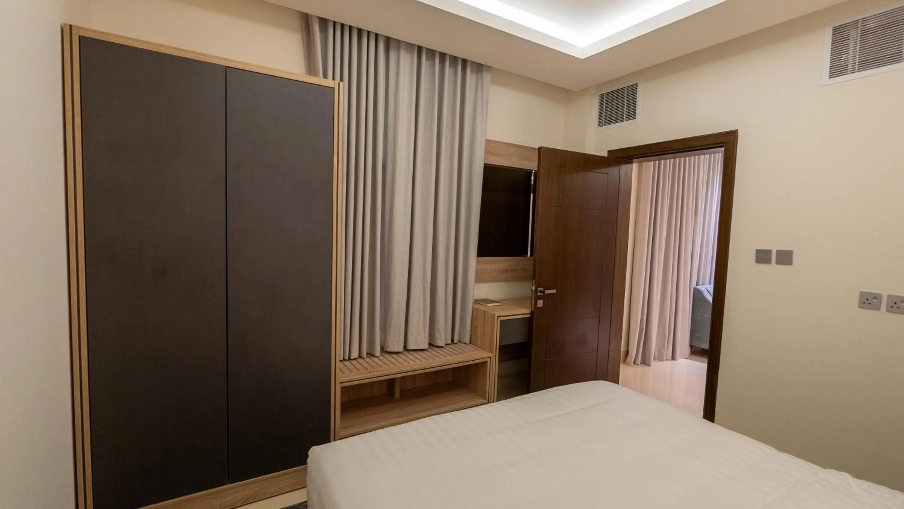 Bed in Maskan Alolya Serviced Apartment