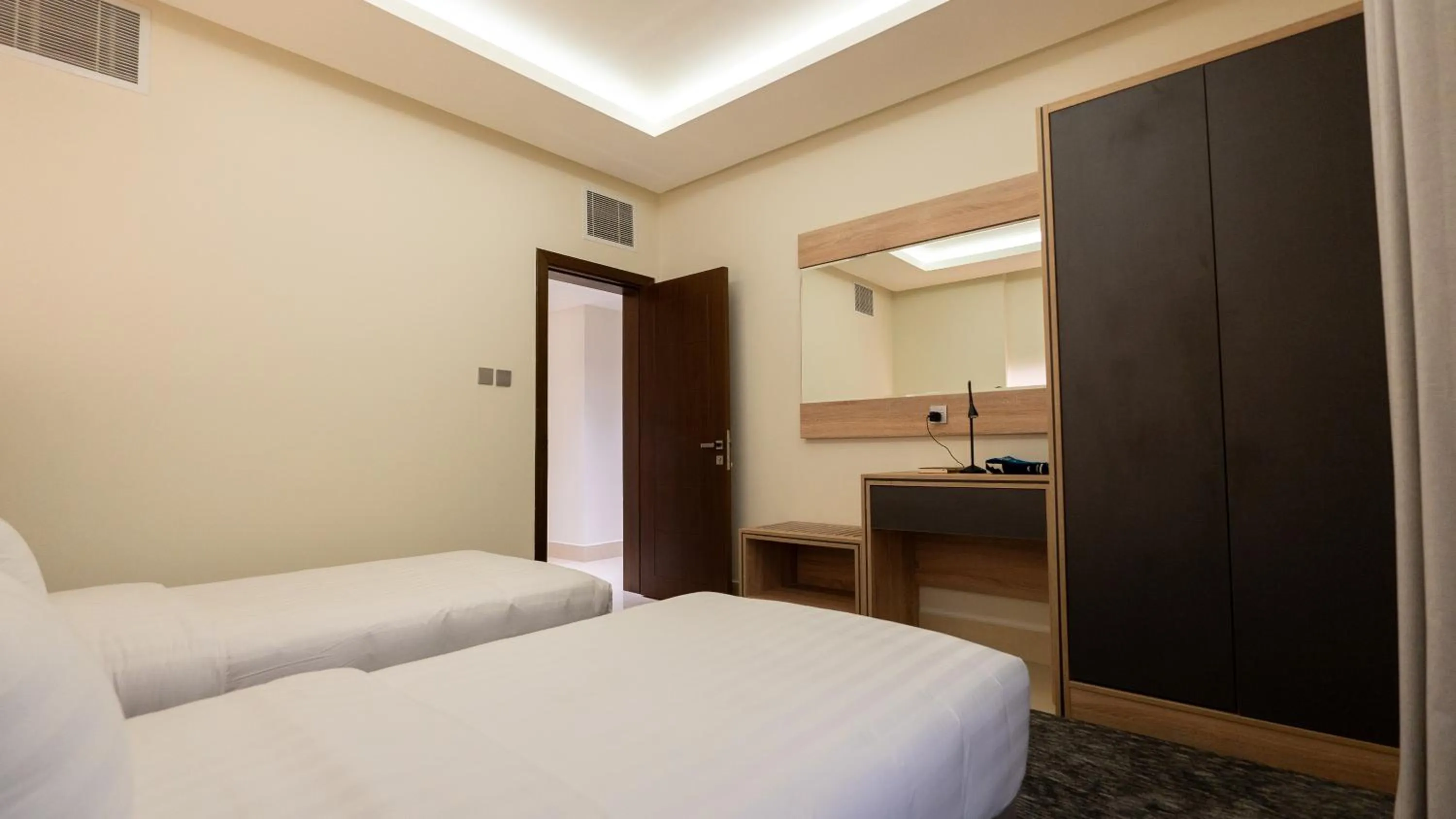 Bed in Maskan Alolya Serviced Apartment