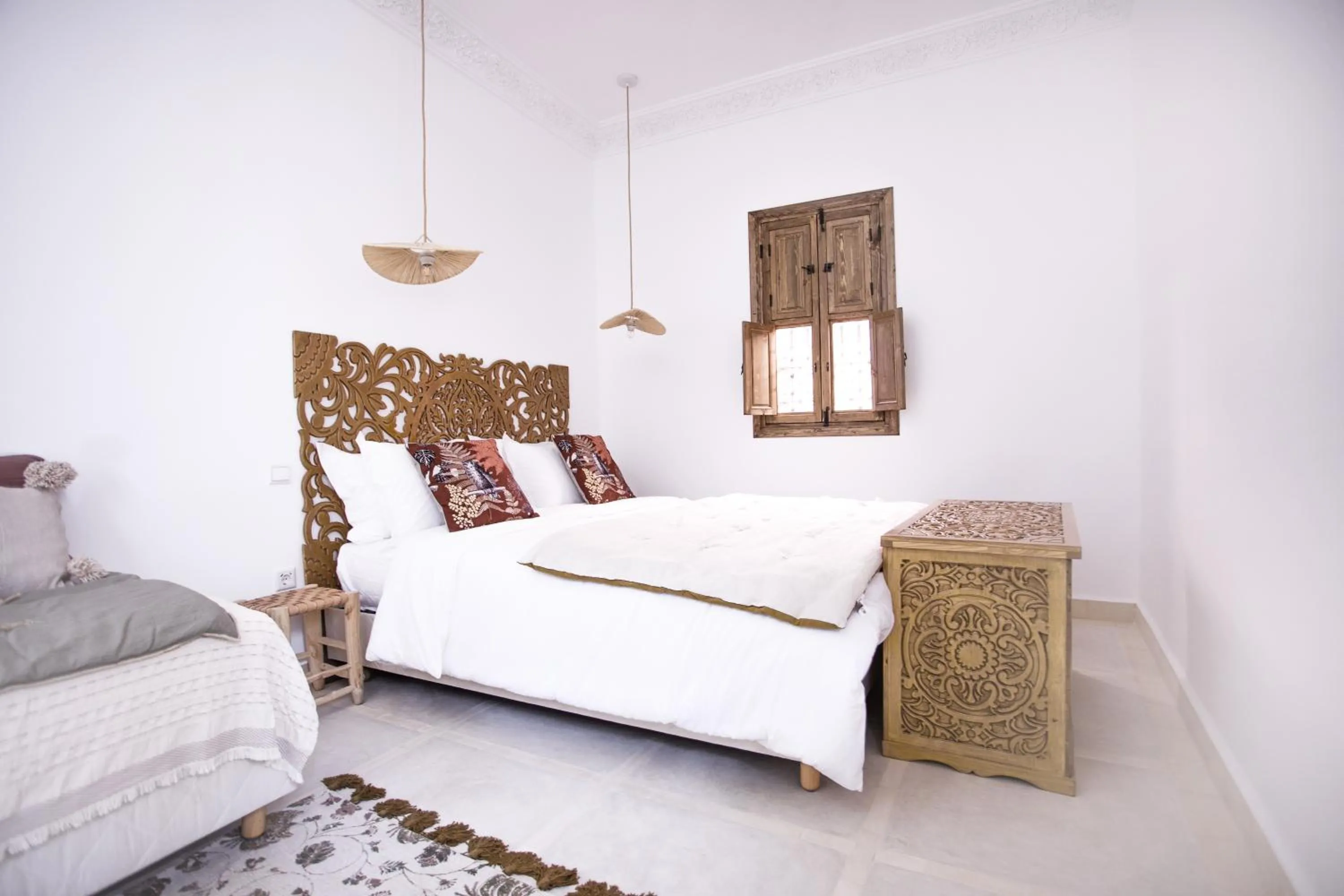 Bed in Riad Bab Aljana