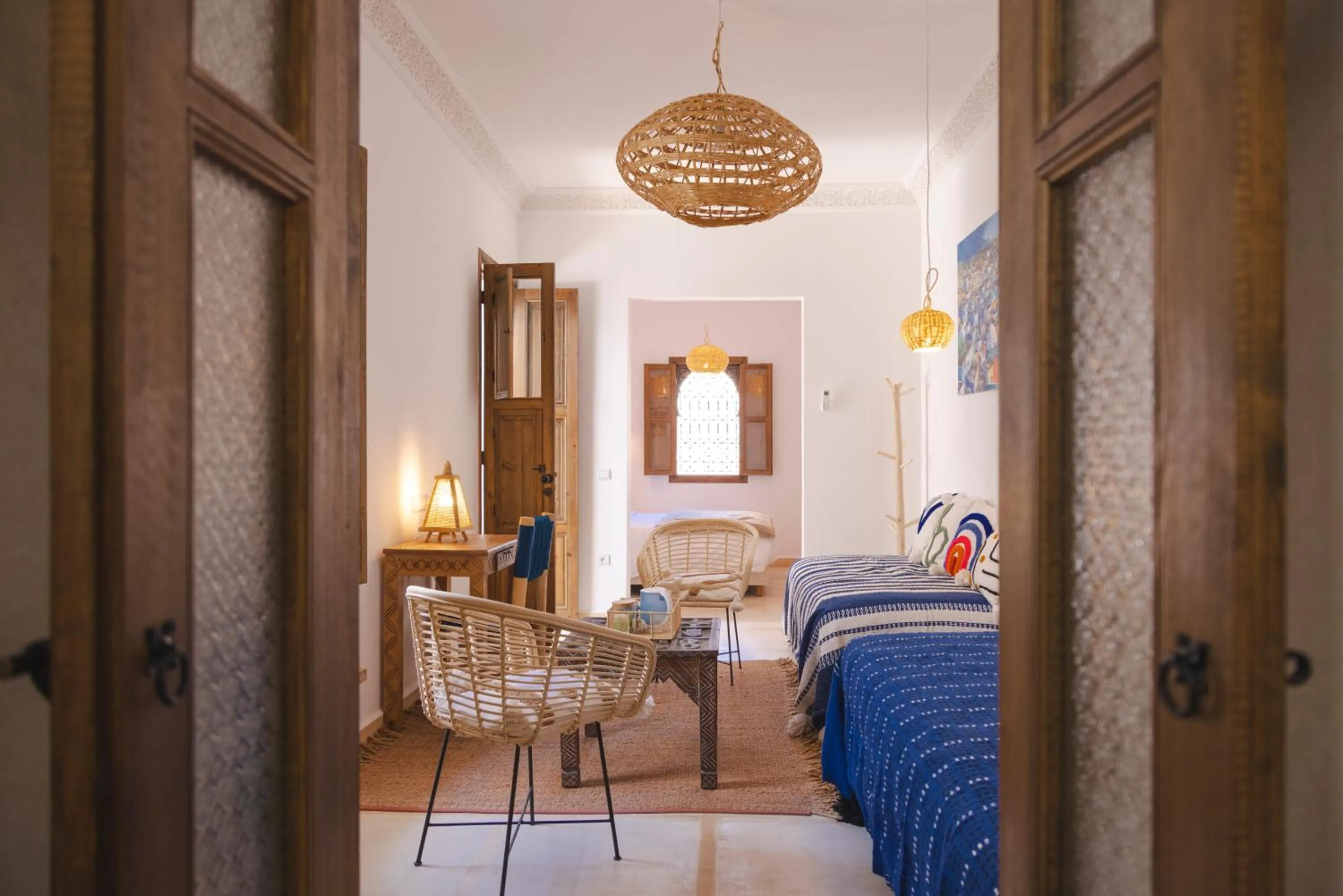 View (from property/room), Bed in Riad Bab Aljana