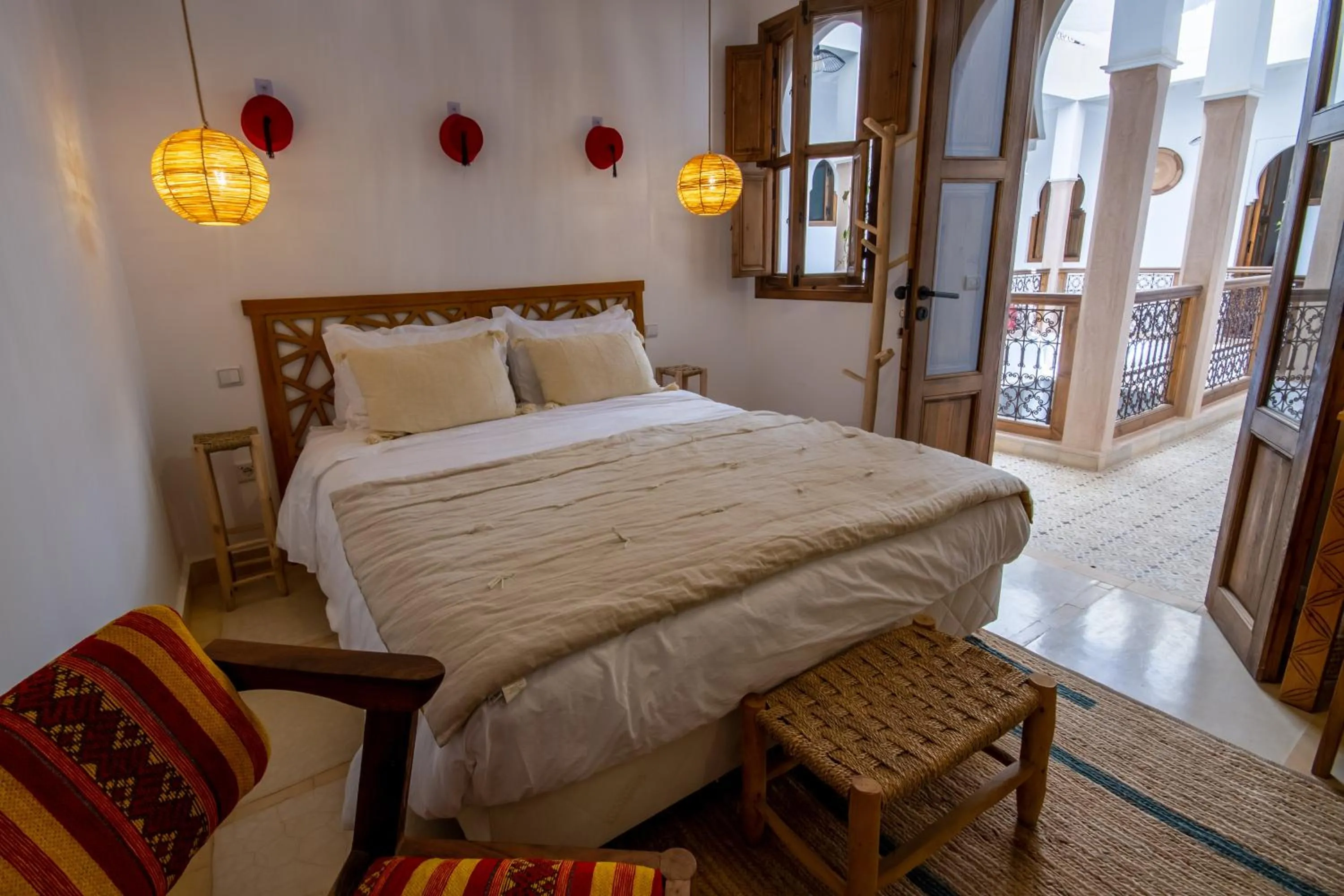 Bed in Riad Bab Aljana