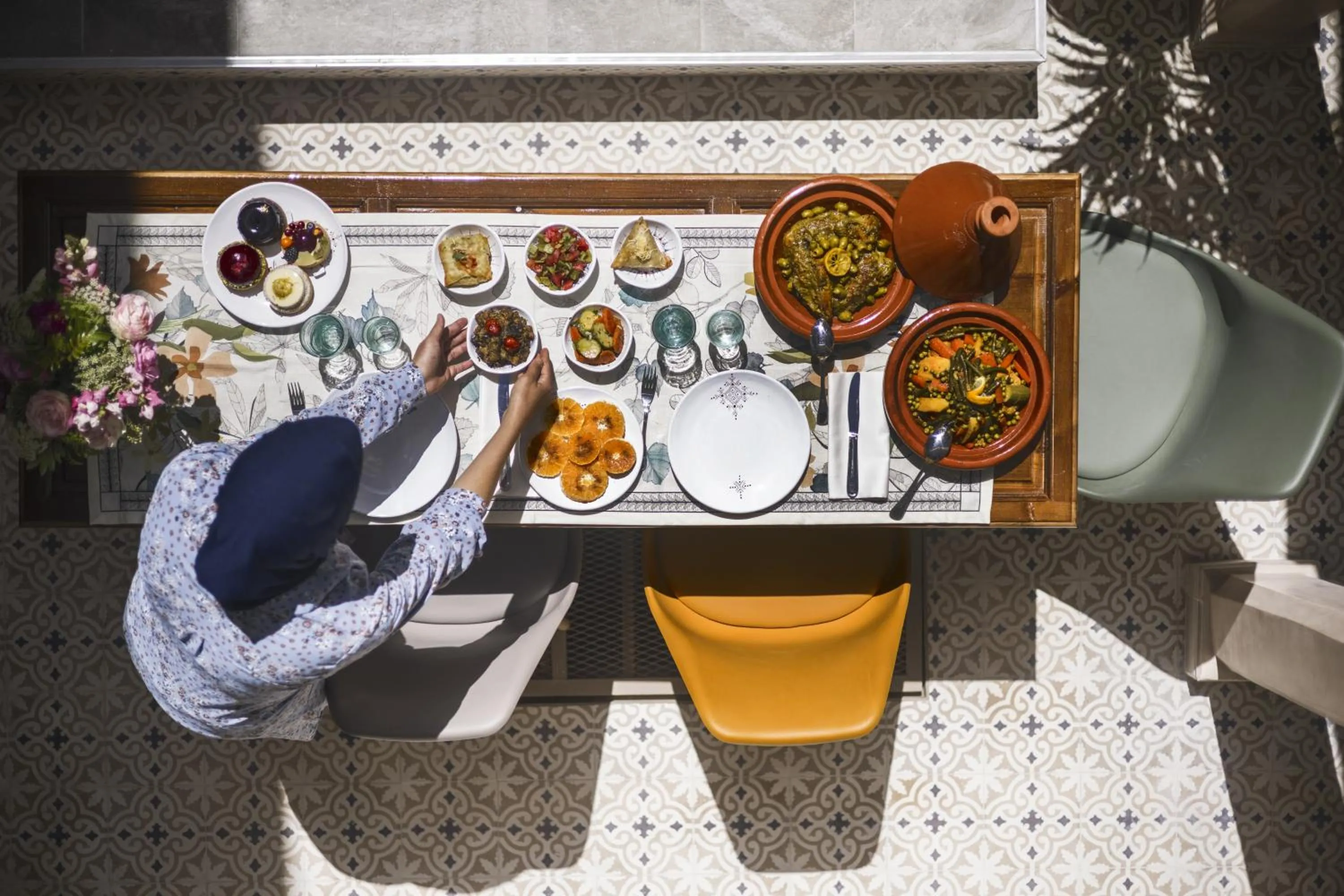 Restaurant/places to eat in Riad Bab Aljana