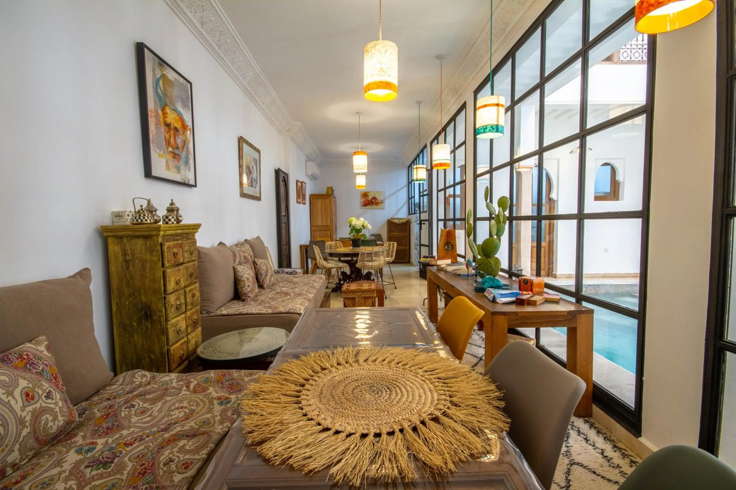 Seating area in Riad Bab Aljana
