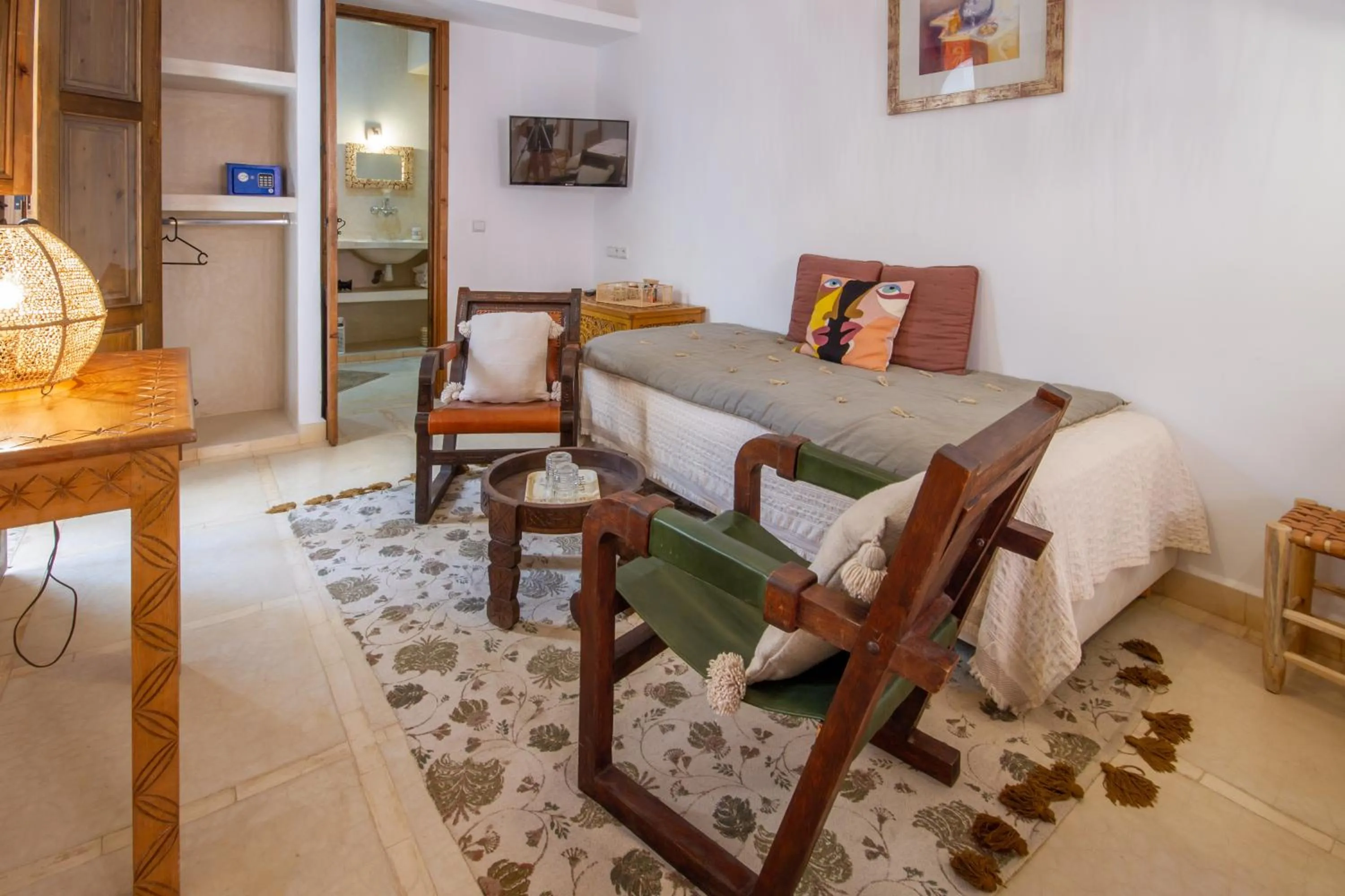 Seating area in Riad Bab Aljana