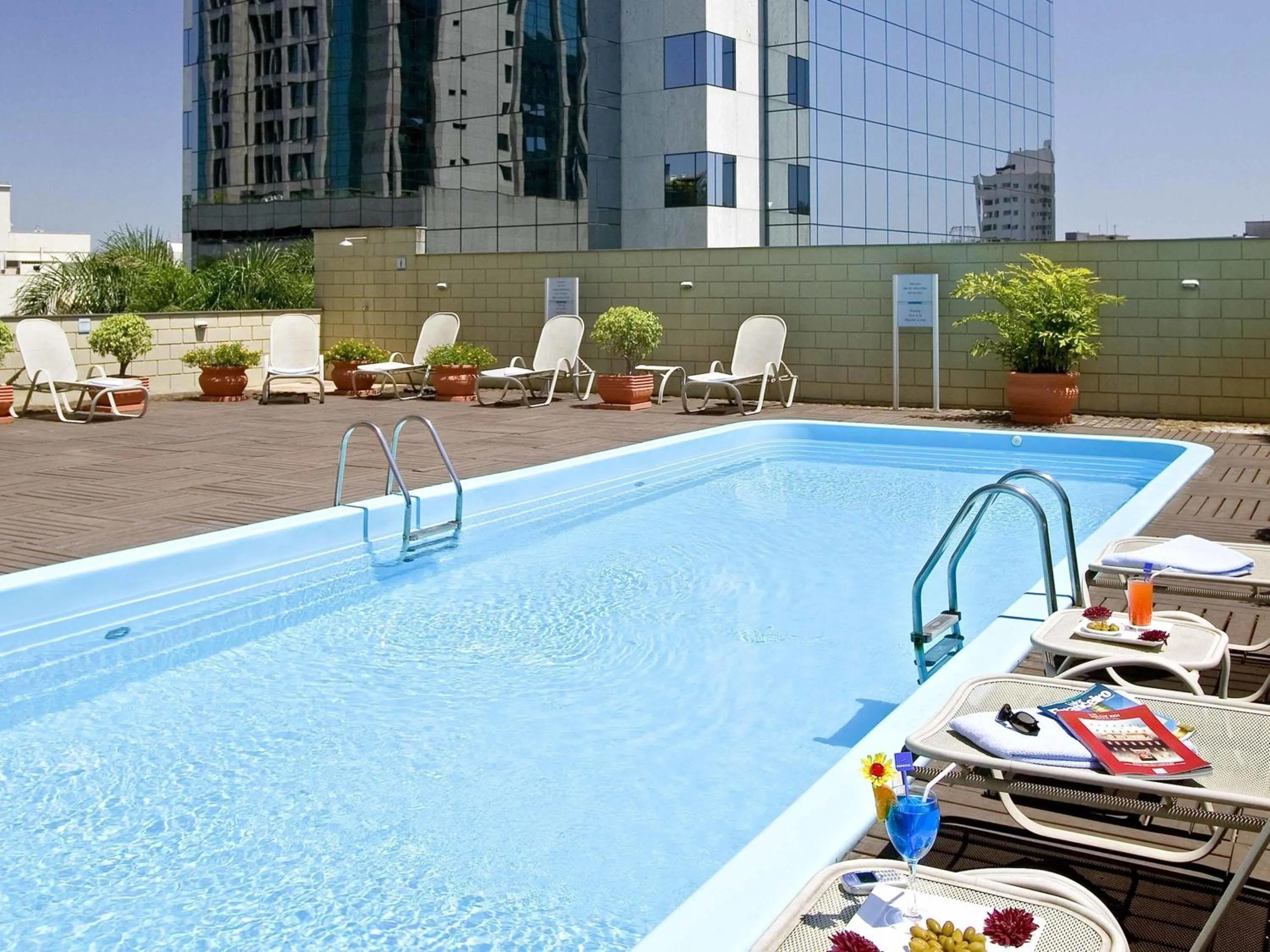 Pool view in Novotel Porto Alegre Tres Figueiras