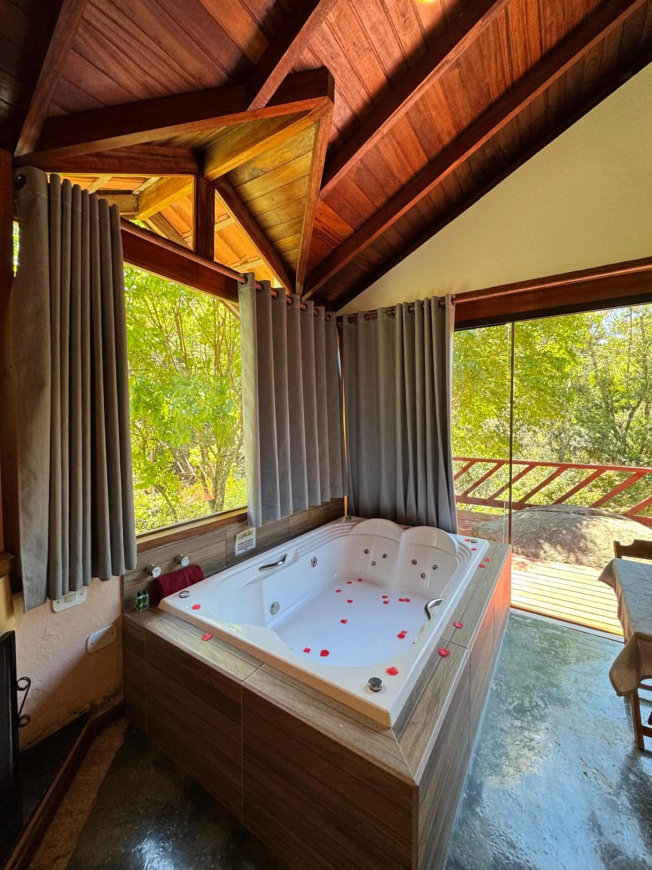 Bed in Pousada Som das Aguas