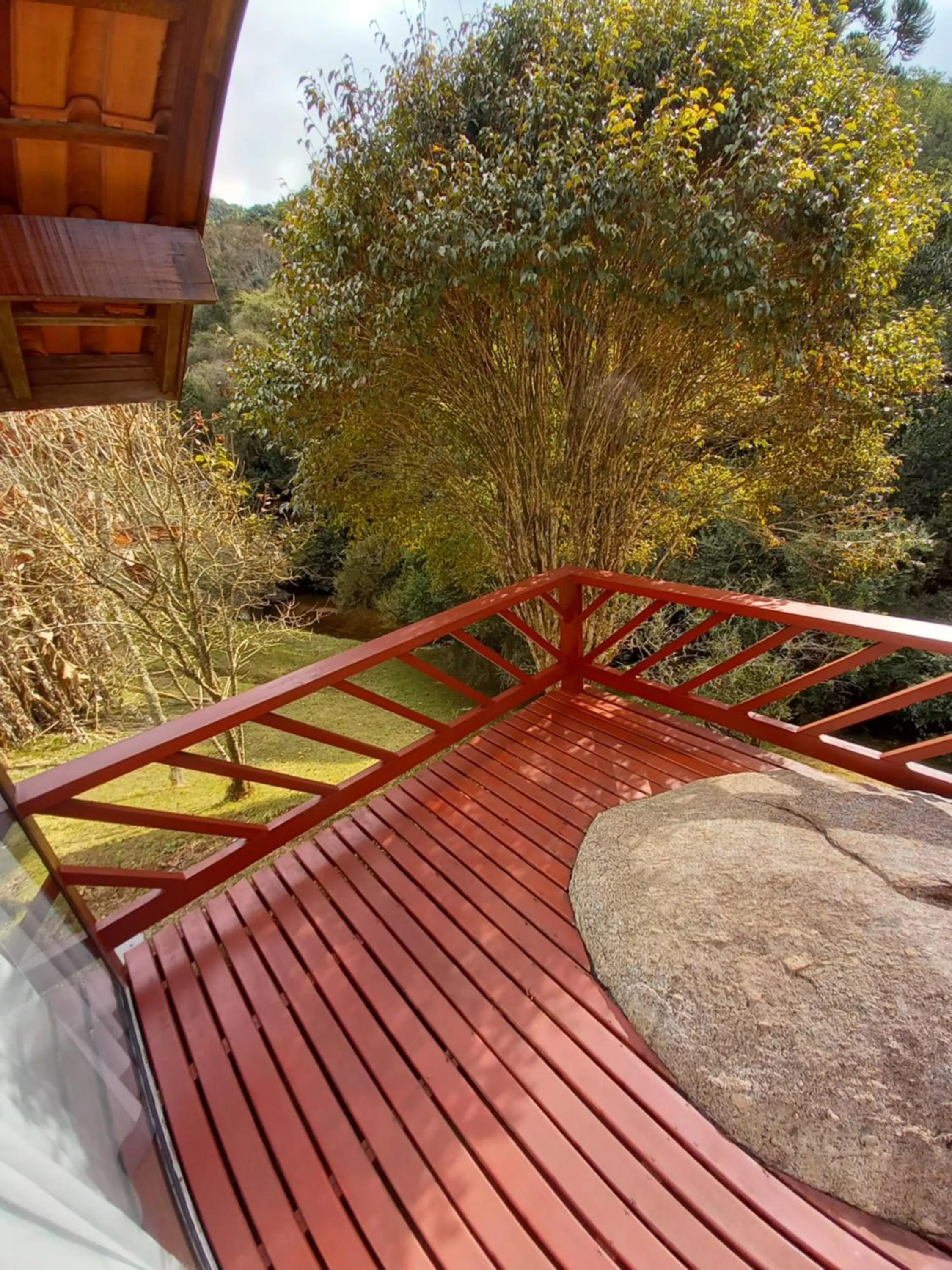 Patio in Pousada Som das Aguas