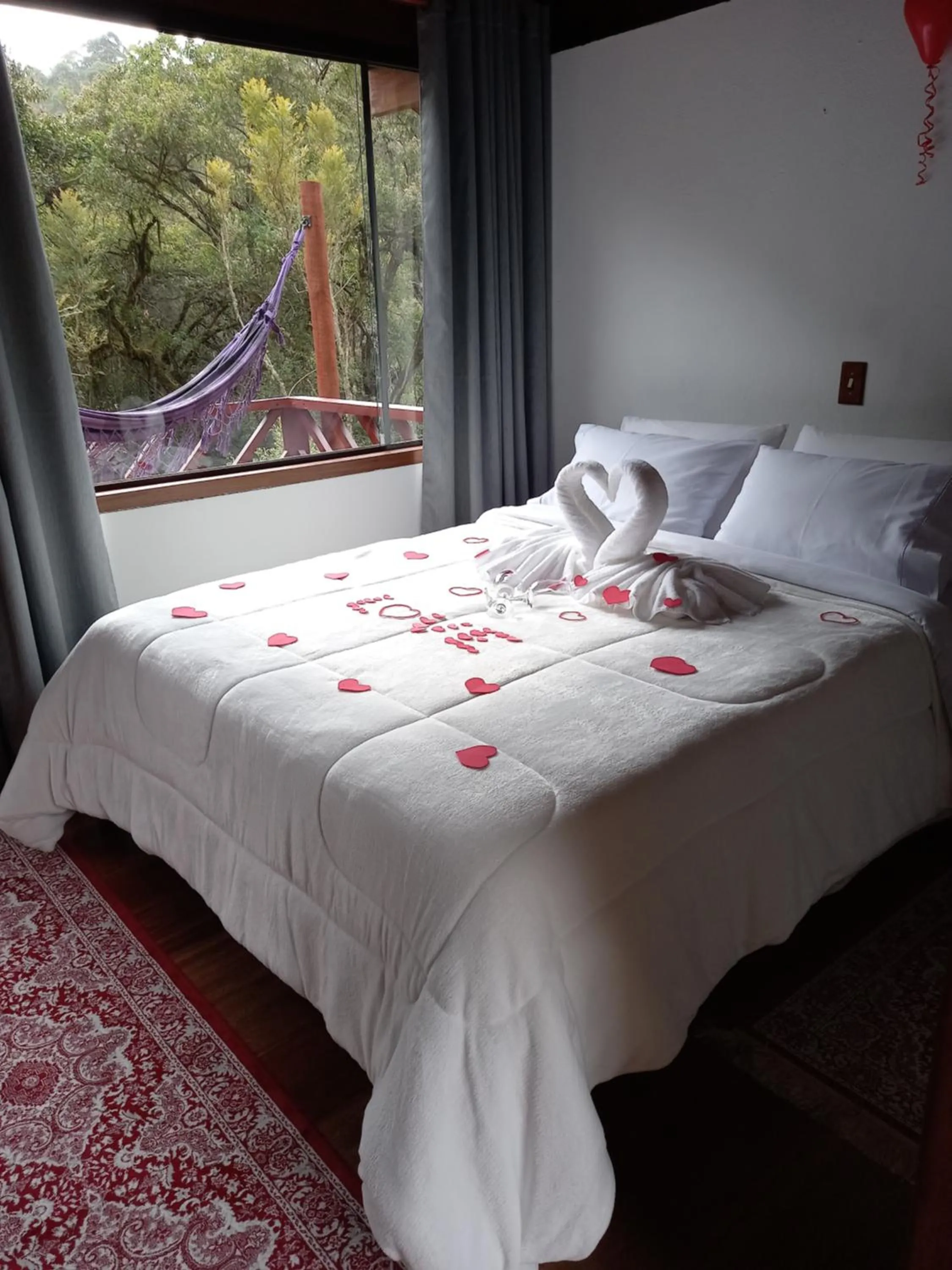 Bed in Pousada Som das Aguas