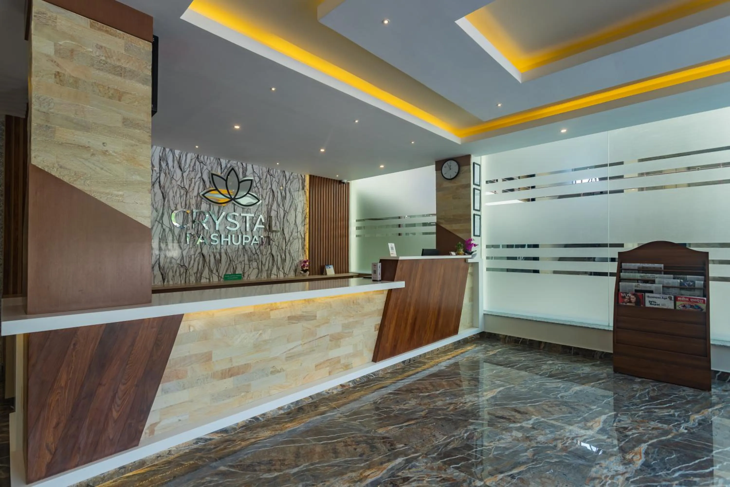 Lobby or reception in Hotel Crystal Pashupati