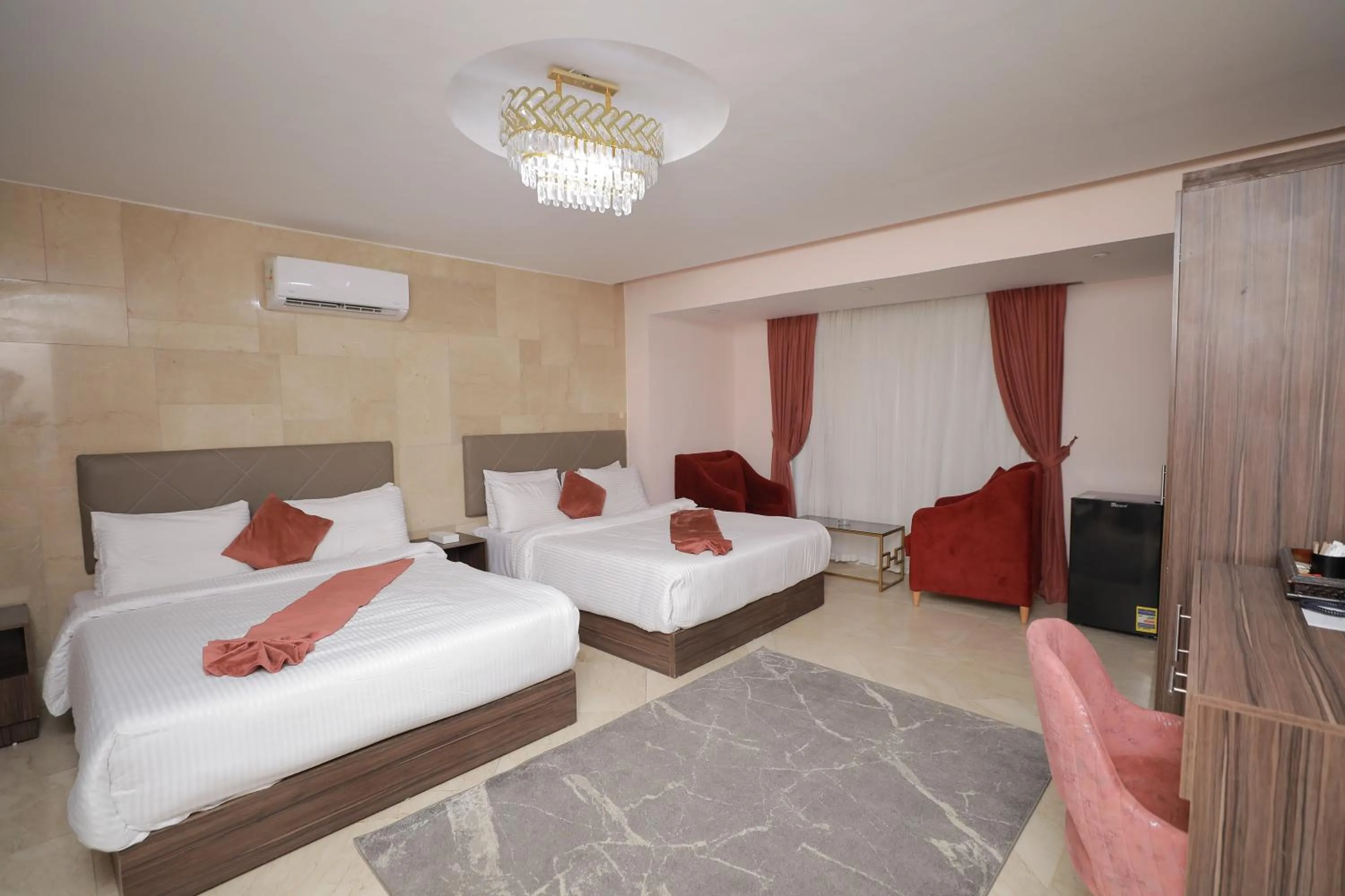 Bed in Aziz Egypt Pyramids Hotel