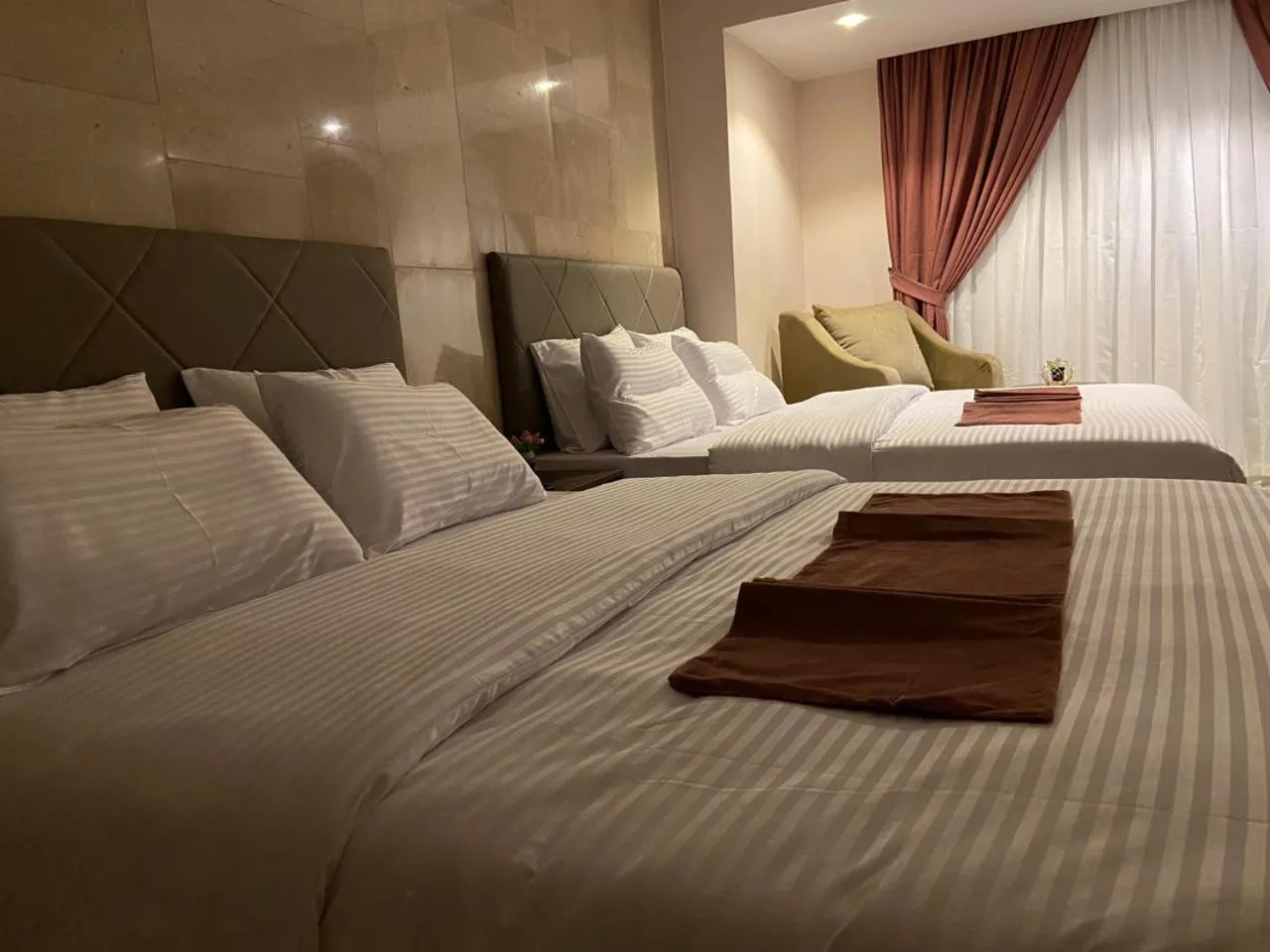 Bed in Aziz Egypt Pyramids Hotel